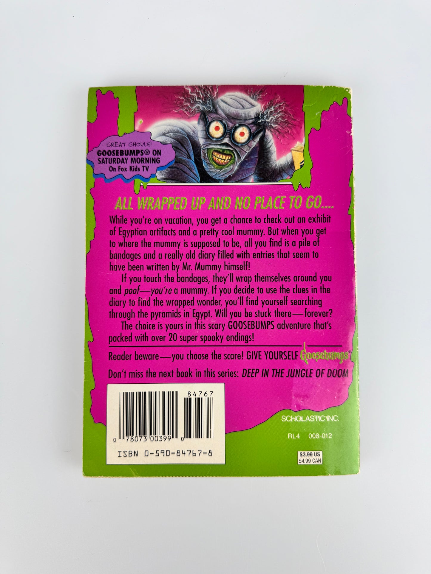 Vintage Horror Paperback - Give Yourself Goosebumps Book | Reader Beware...You Choose The Scare! - R.L. Stine