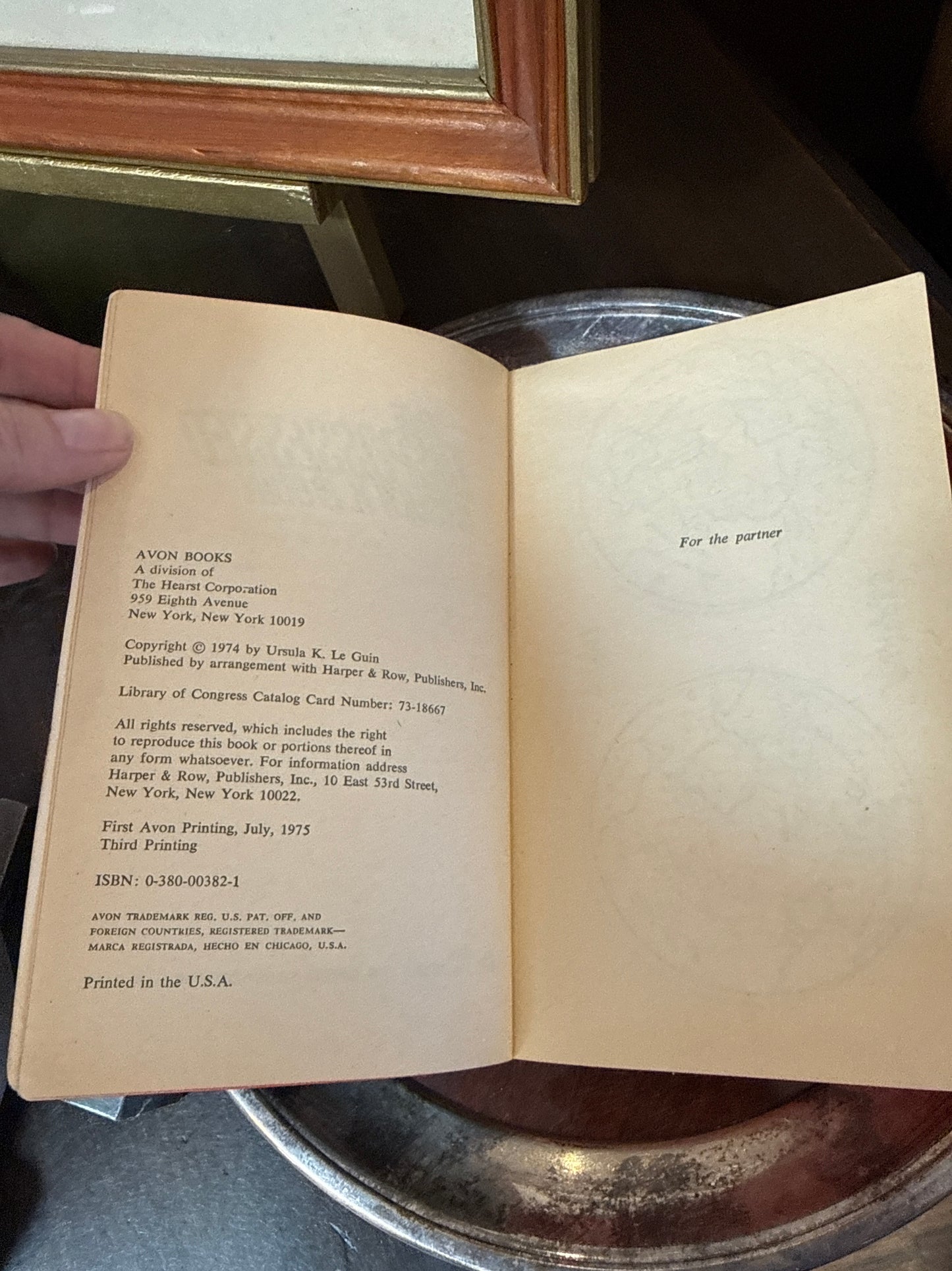 Vintage Paperback Book - The Dispossessed - Ursula K. Le Guin - 1975