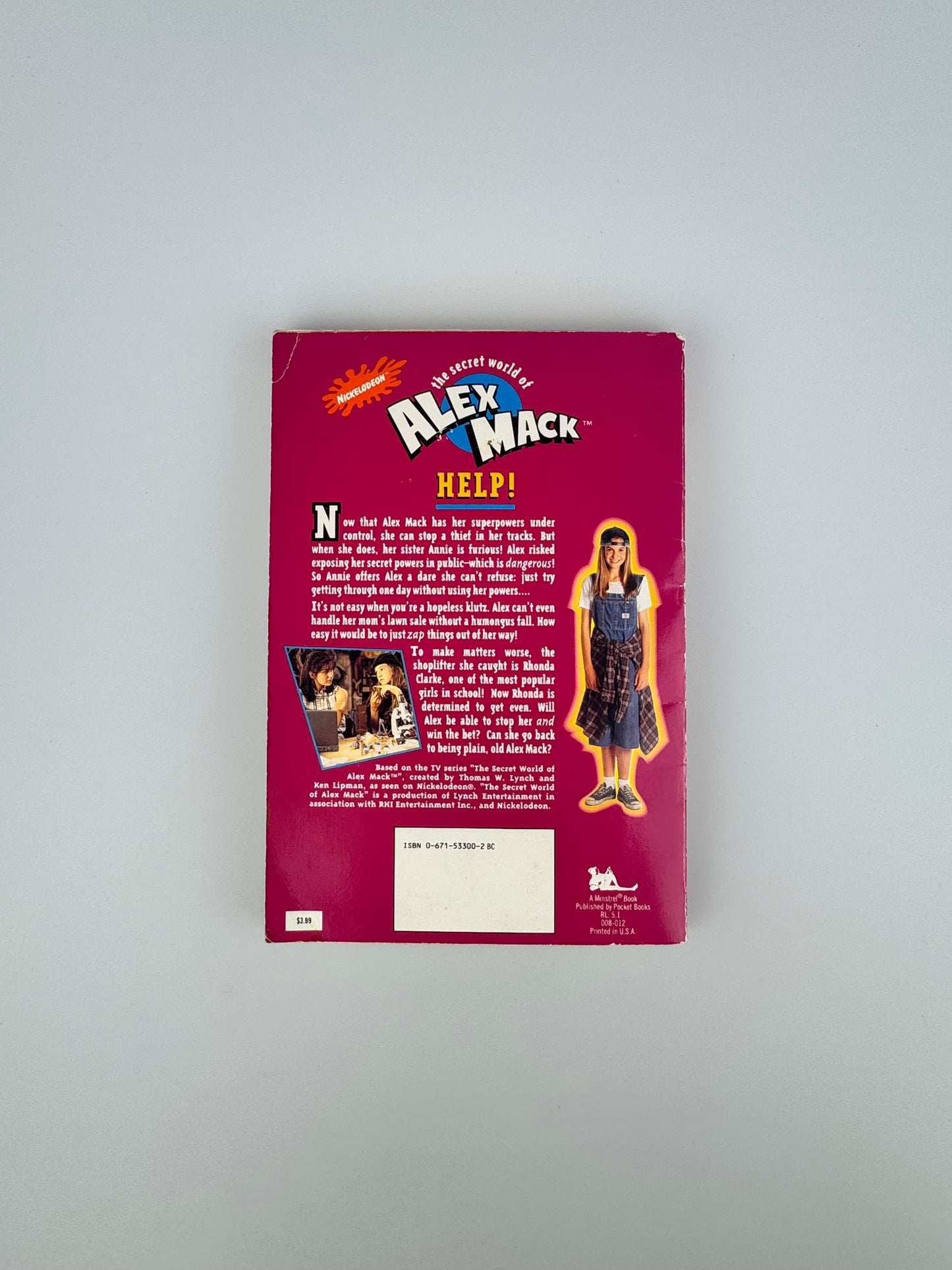 1995 Nickelodeon The Secret World of Alex Mack: Bet You Can't! Paperback by Diana G. Gallagher
