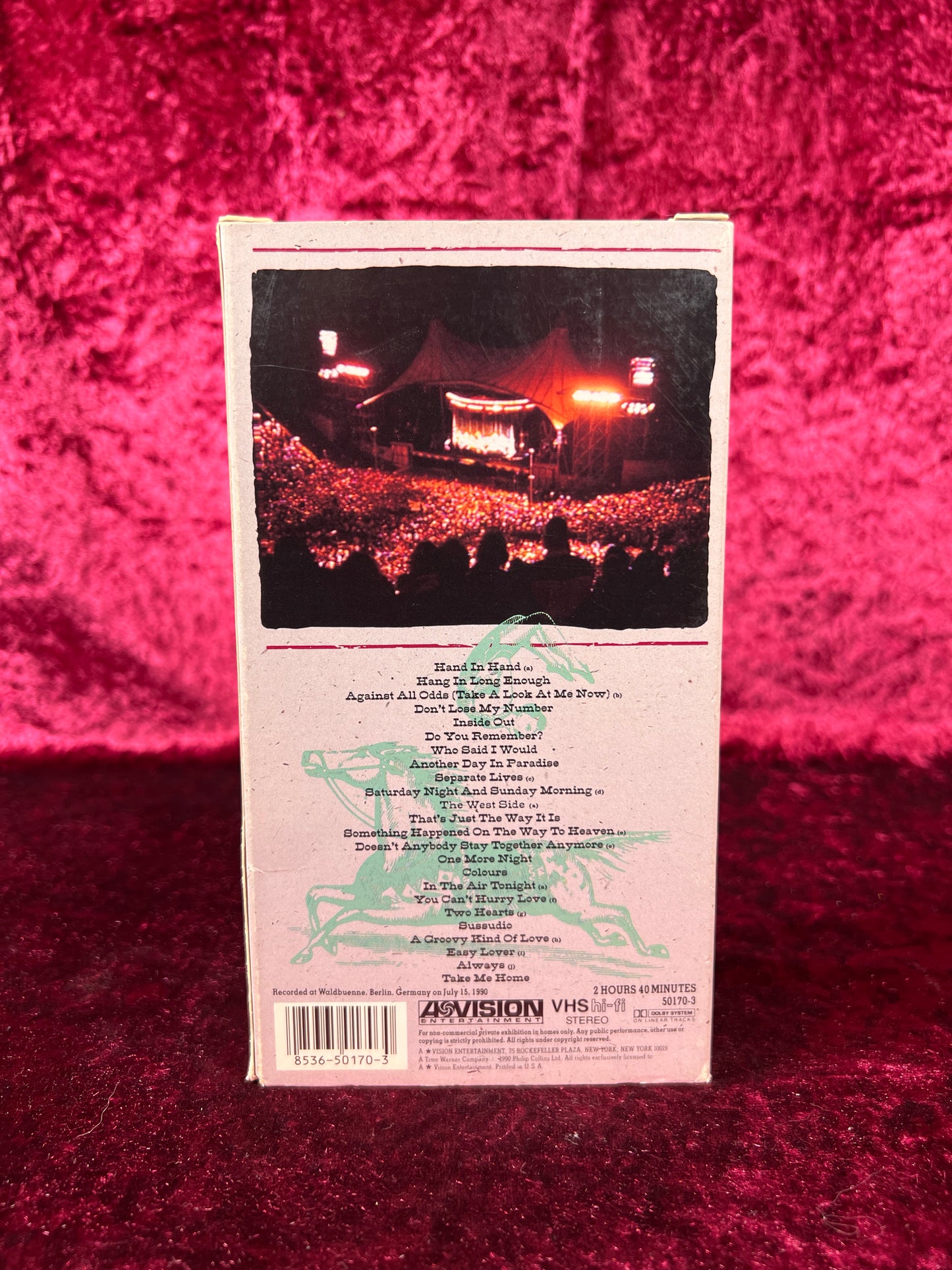 VHS - Phil Collins Seriously Live - 1990