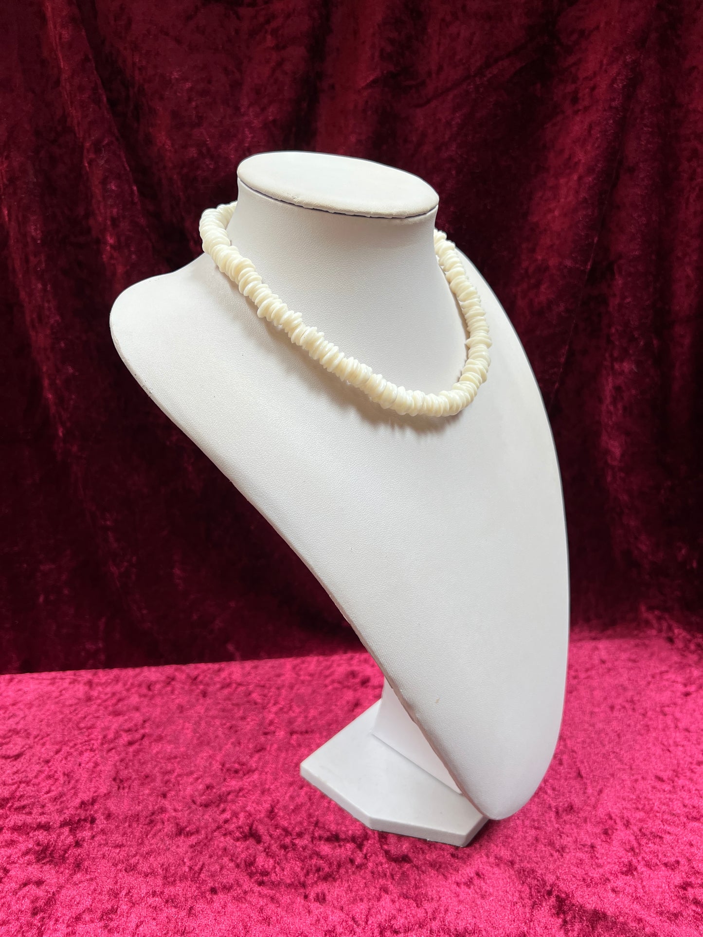 Vintage Jewelry - Choker Necklace - Simulated Puka Shell - 17.25” - He/She Hong Kong