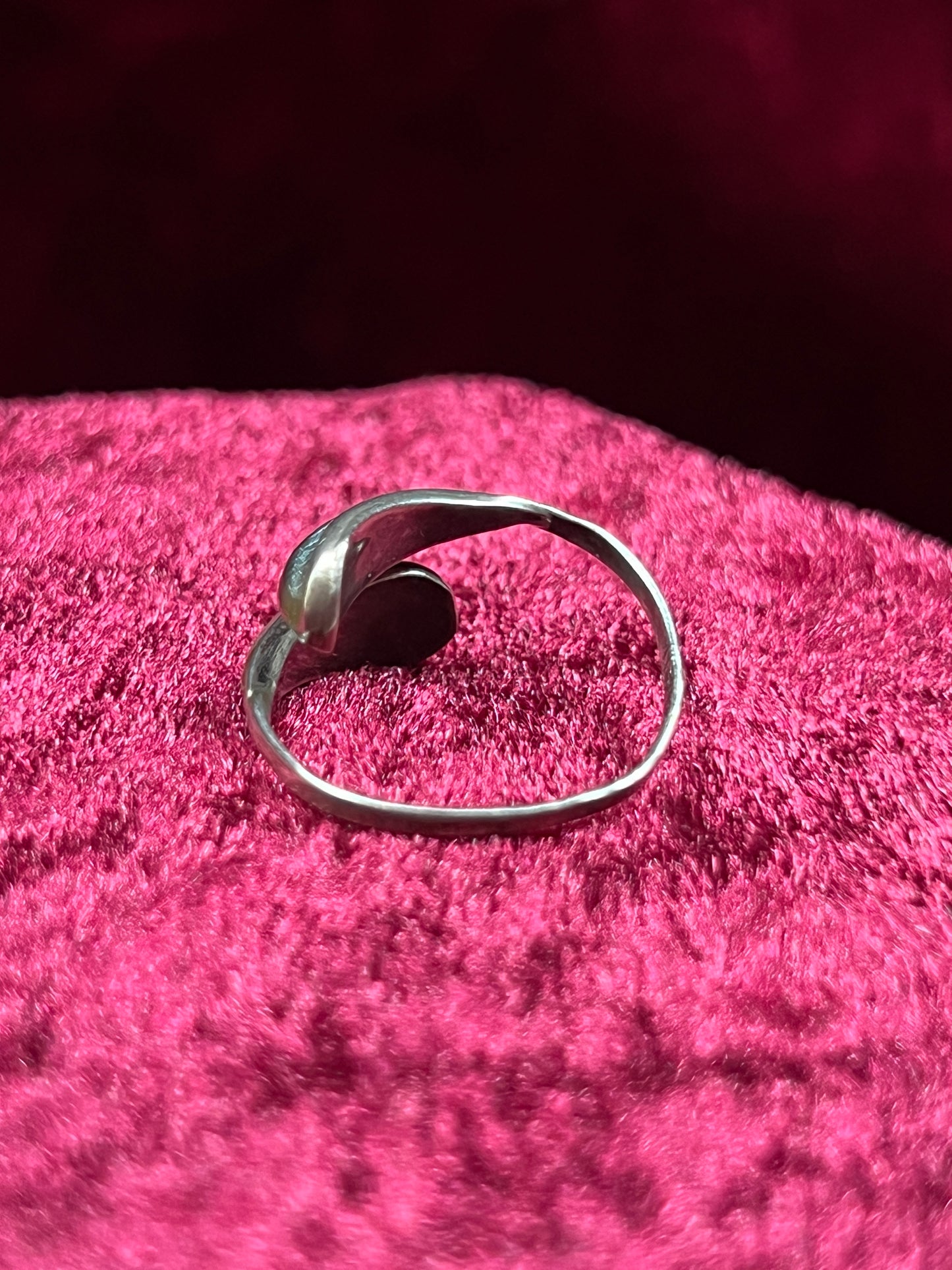 Vintage Jewelry - Bypass Ring - 925 Silver - Inlaid Abalone Shell - 6 - Mexico