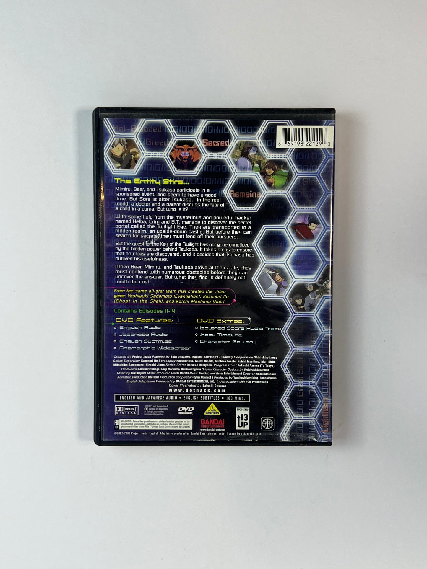 DVD - .hack// SIGN - Volume 3: Gestalt - English / Japanese - Bandai Entertainment - 2003 (Copy)
