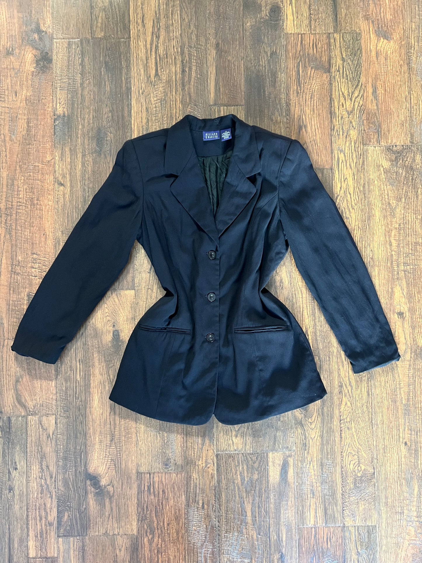 Vintage Clothing - Blazer Jacket - Black - Medium - Hillard & Hanson