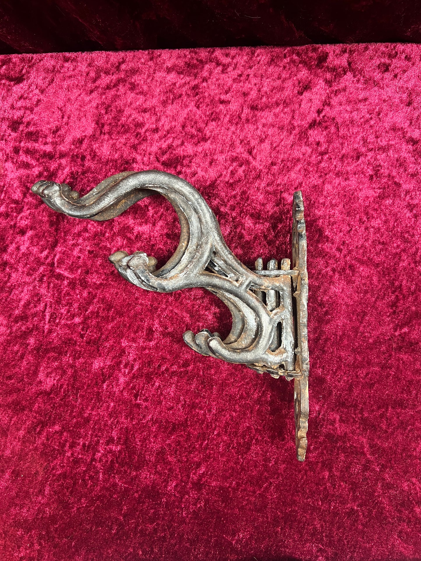Vintage Home Decor - Antique Style Wall Decor - Cast Iron Folding Coat Rack