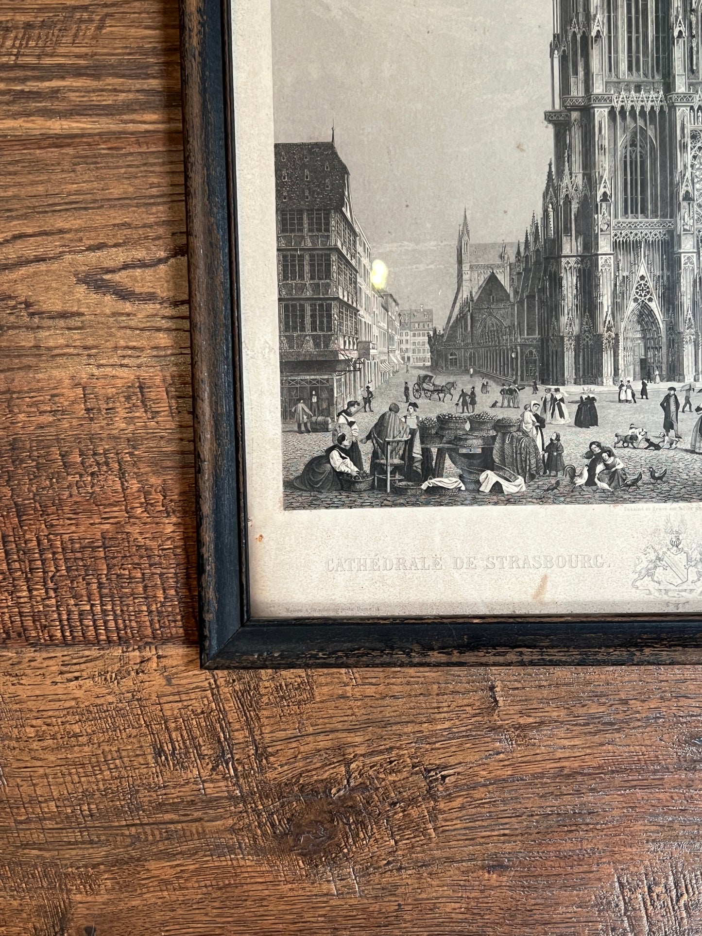 Vintage Wall Art - Framed Print - Cathedral Of Strasbourg