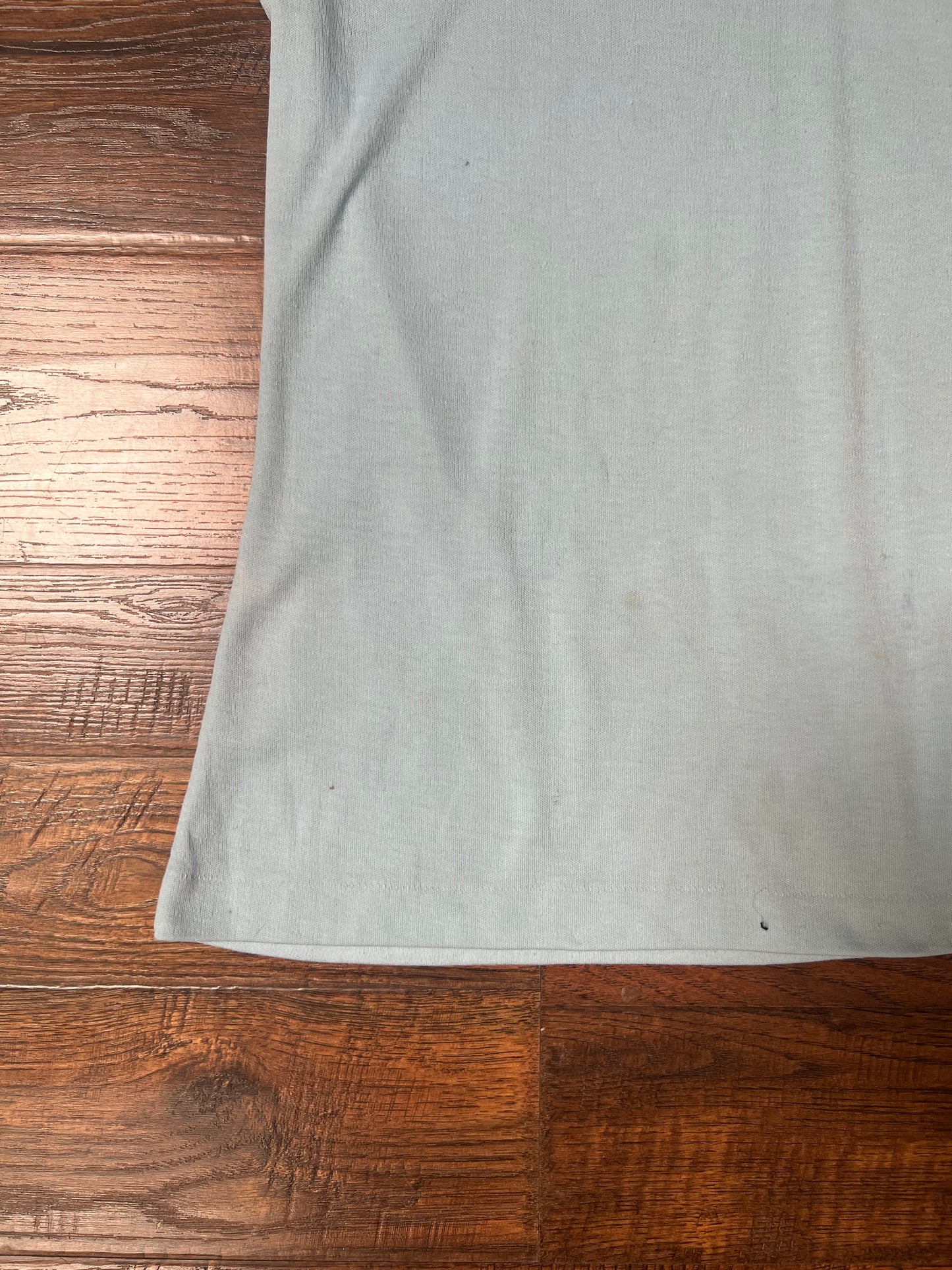 Vintage Clothing - Short Sleeve Polo Shirt - Baby Blue and White - Medium - Adidas