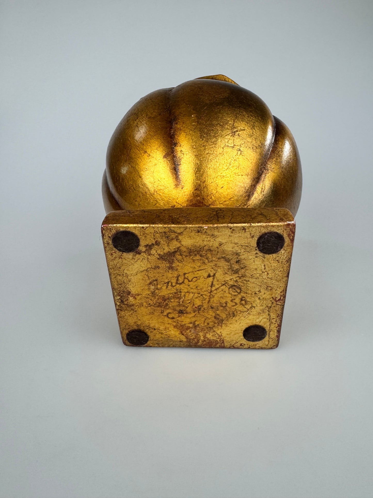 Vintage Pottery - Gold Footed Planter Pot w/ Green Glaze - Anthony Freeman McFarlin - Made in USA