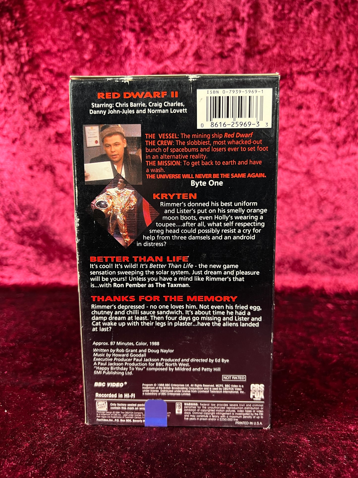 VHS - Red Dwarf III: Kryten Byte One - 1988