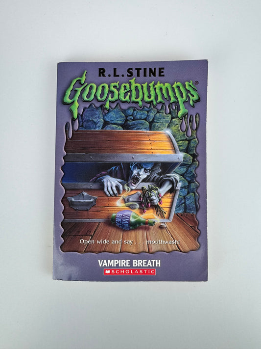Vintage Horror Paperback - Goosebumps Don't Go To Sleep & Vampire Breath - Set of 2 - R.L. Stine