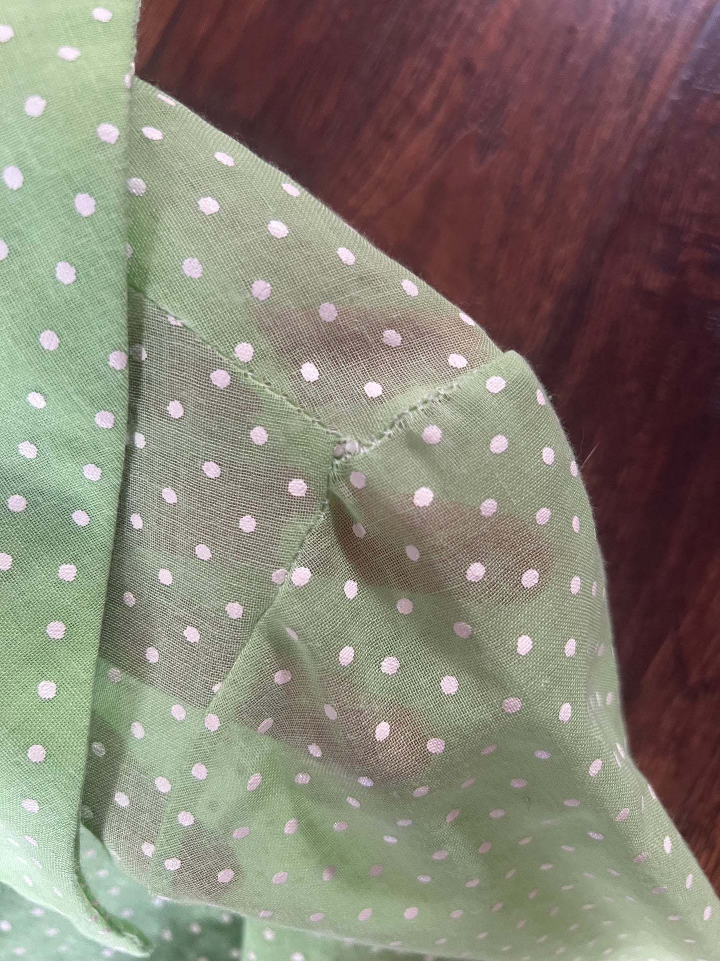 Vintage Clothing - 70’s Disco Bodysuit - Bright Green Polka Dot - Medium - Saucy California