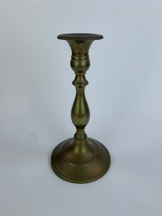 Vintage Brass Home Decor - Candlestick Holder - 10"