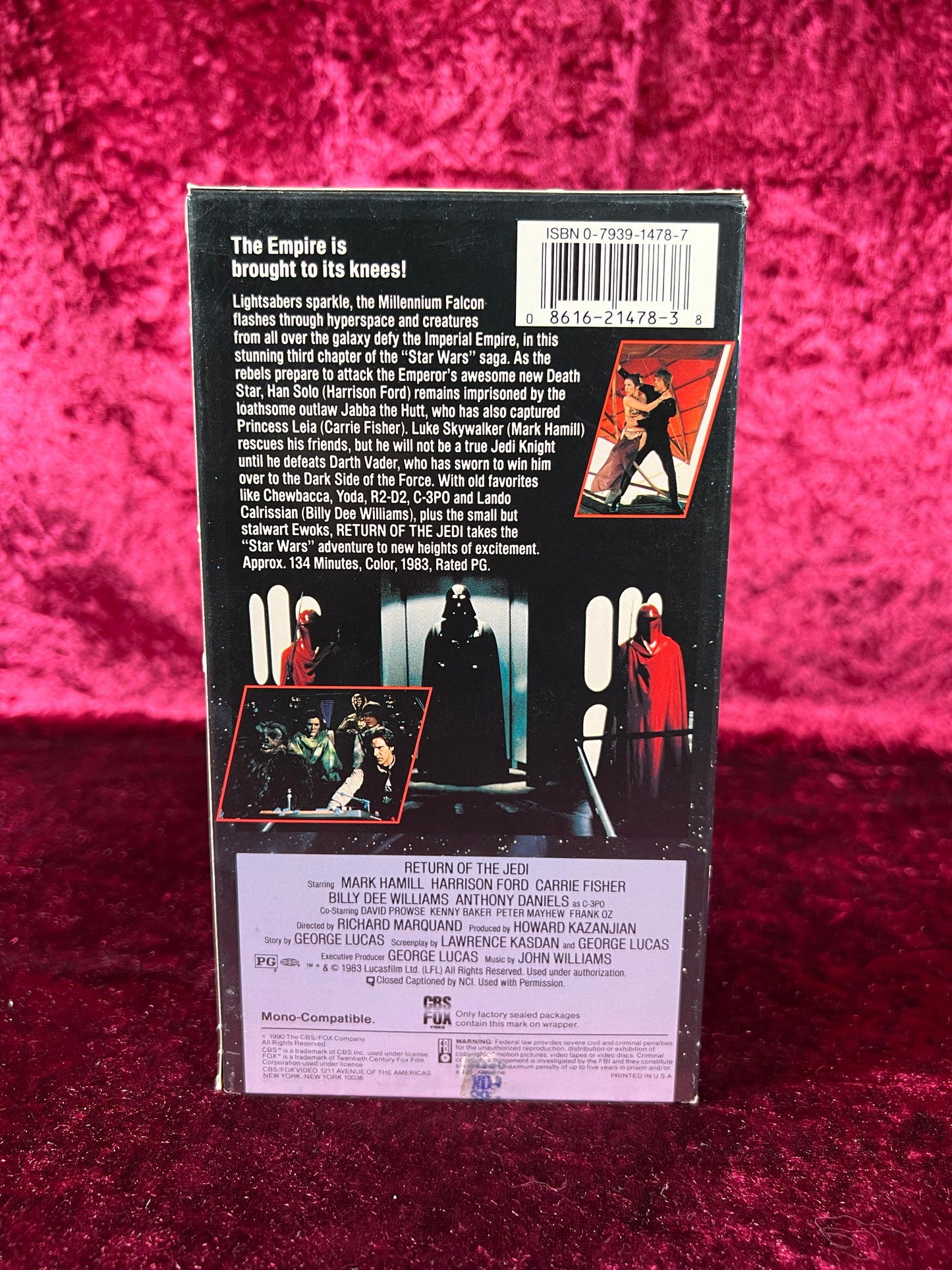 VHS - Star Wars: Return Of The Jedi - CBS Fox Video - 1983