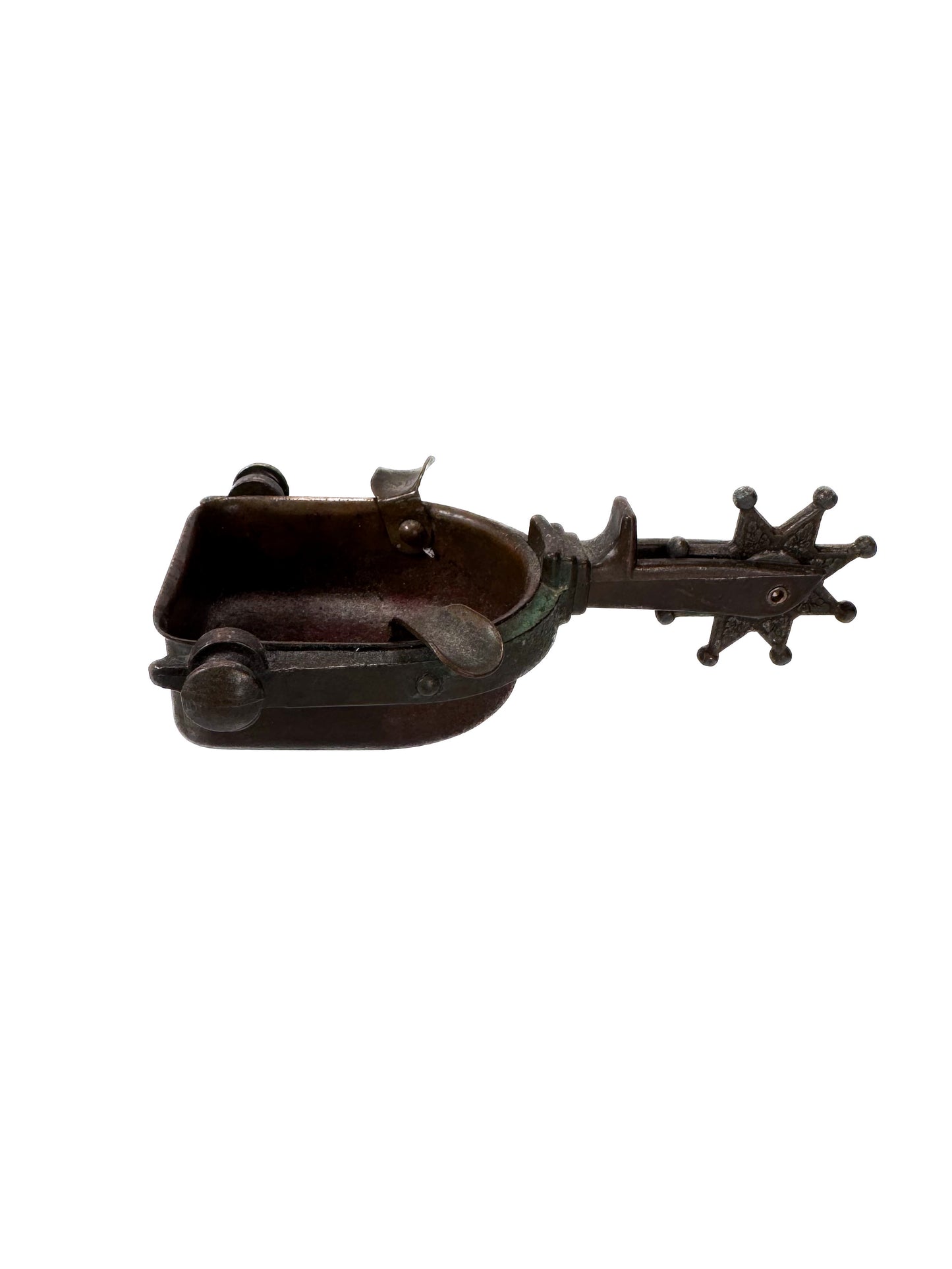 Vintage Ashtray - Brass Cowboy Spur - Western Art