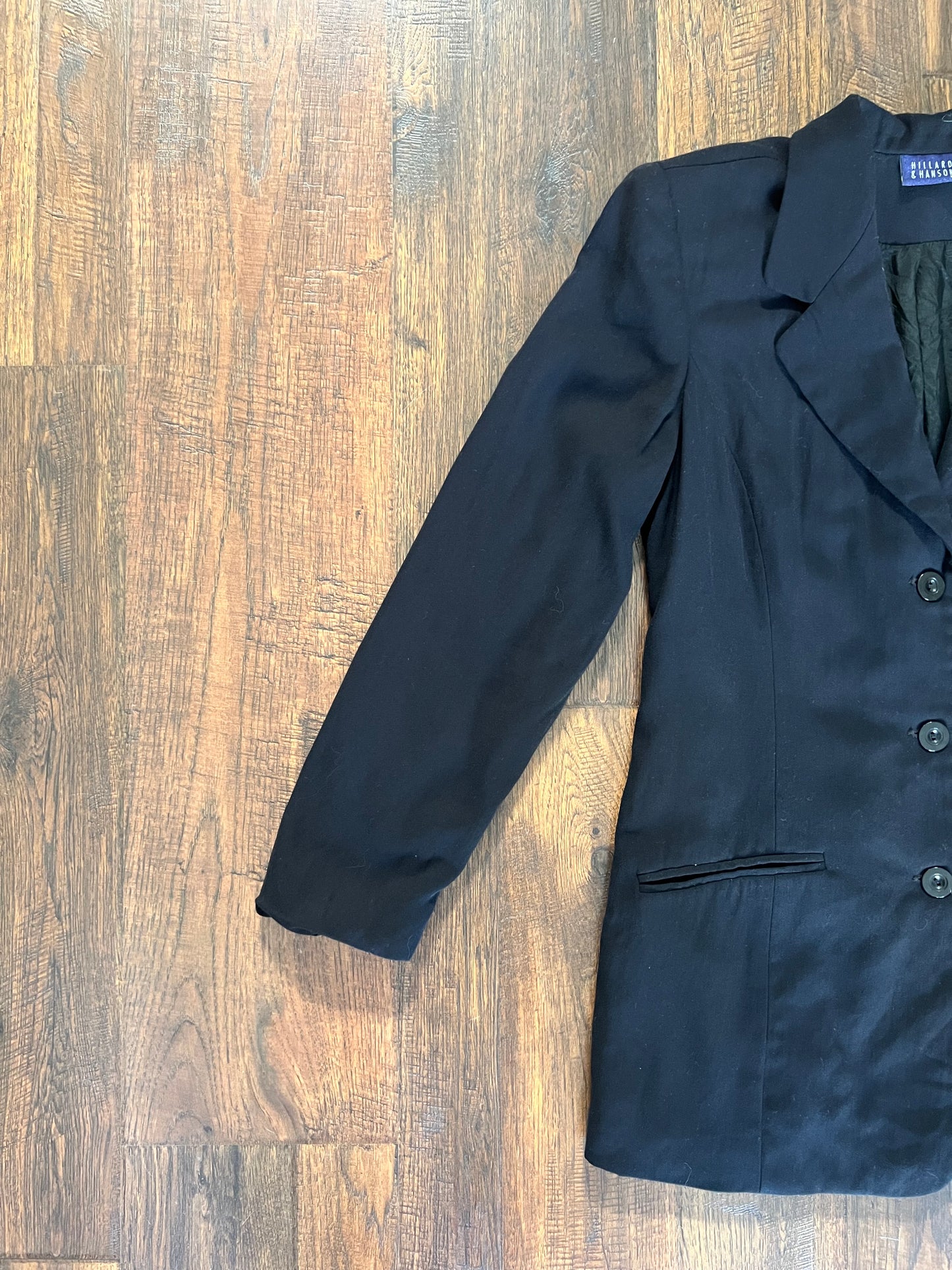 Vintage Clothing - Blazer Jacket - Black - Medium - Hillard & Hanson