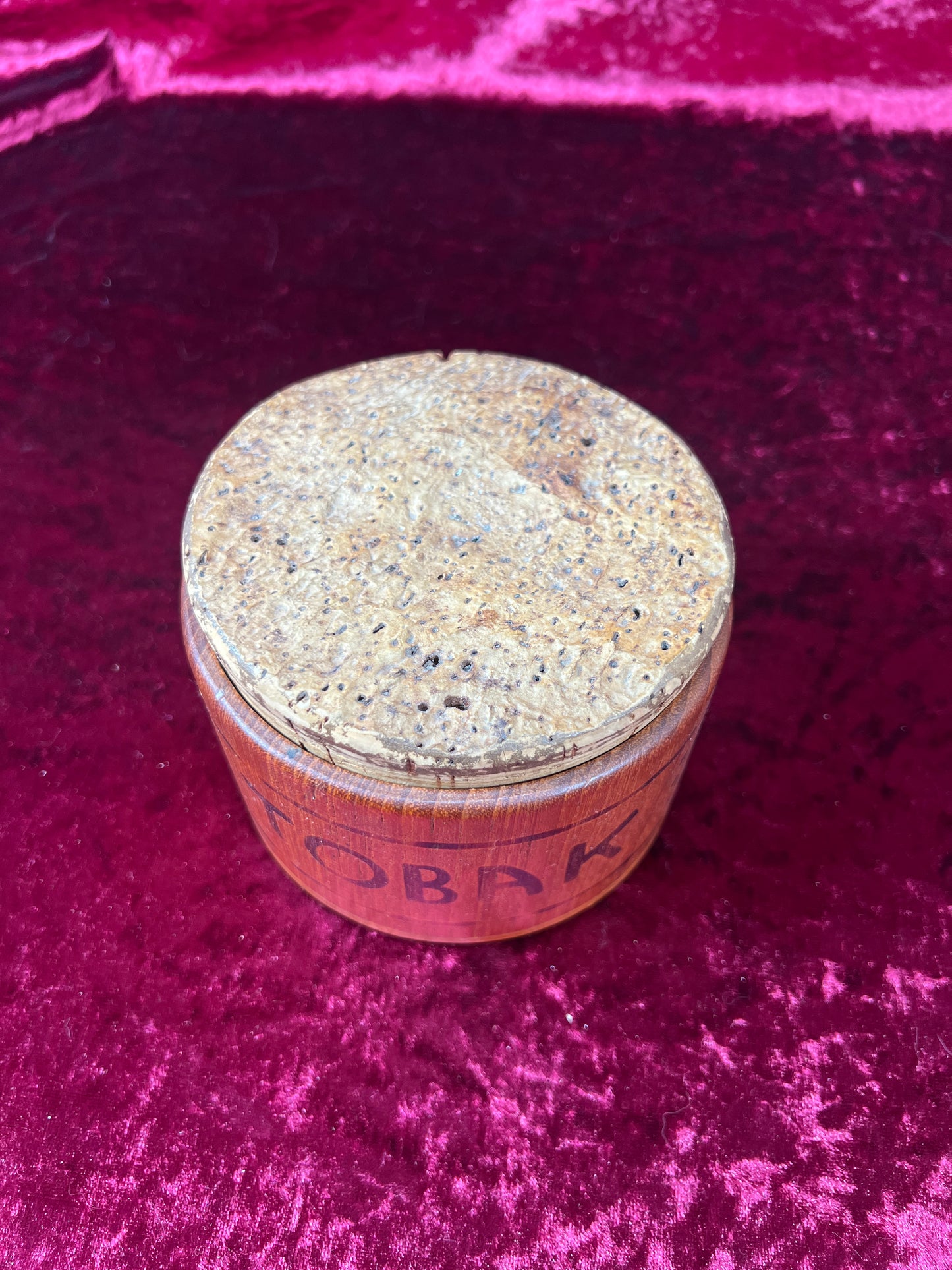 Vintage Tobacciana - Tobacco Container - Genuine Teakwood - Sowe - Sweden