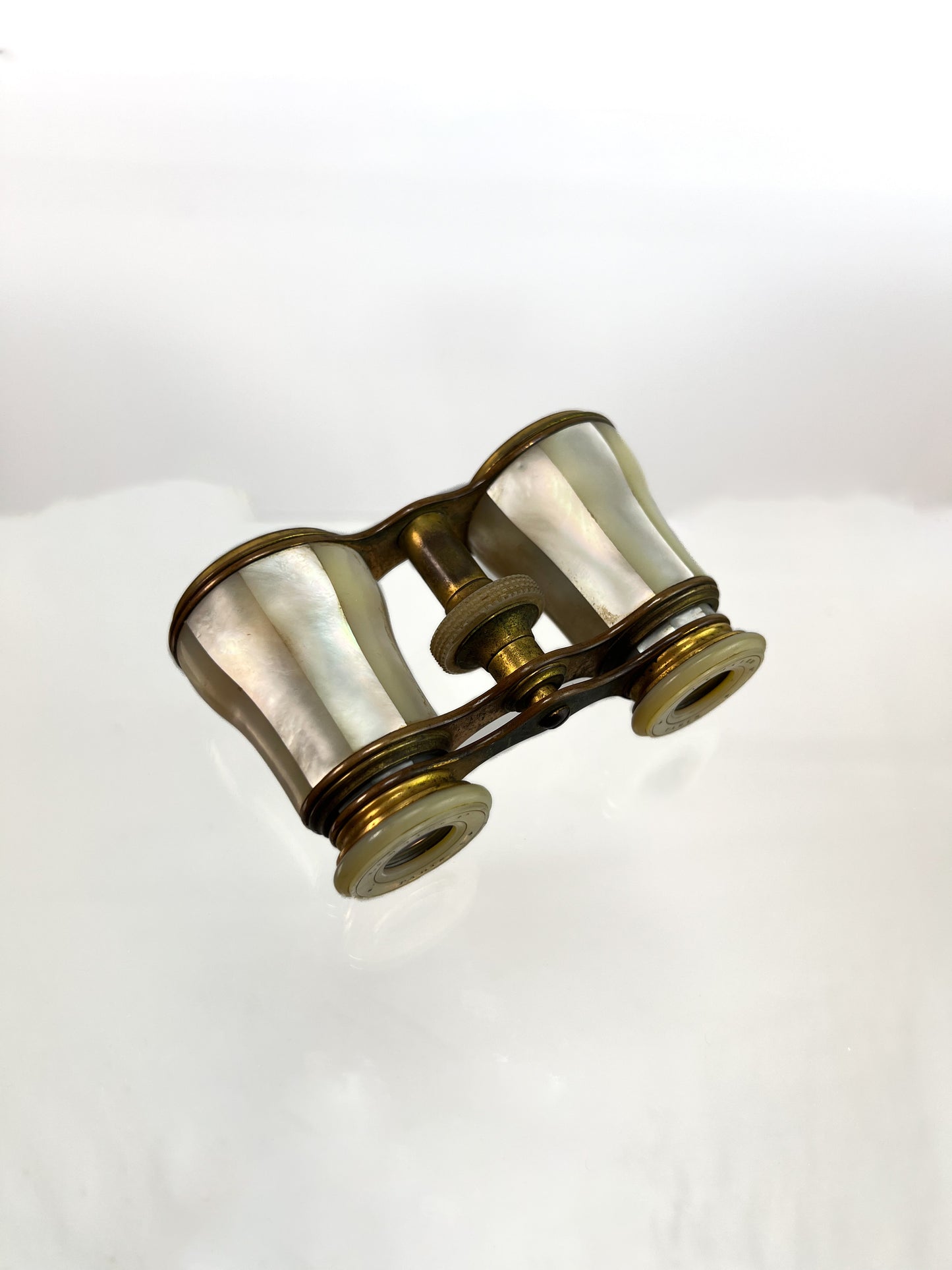 Vintage Opera Binoculars - Lemaire Fabt Paris - Mother of Pearl & Brass