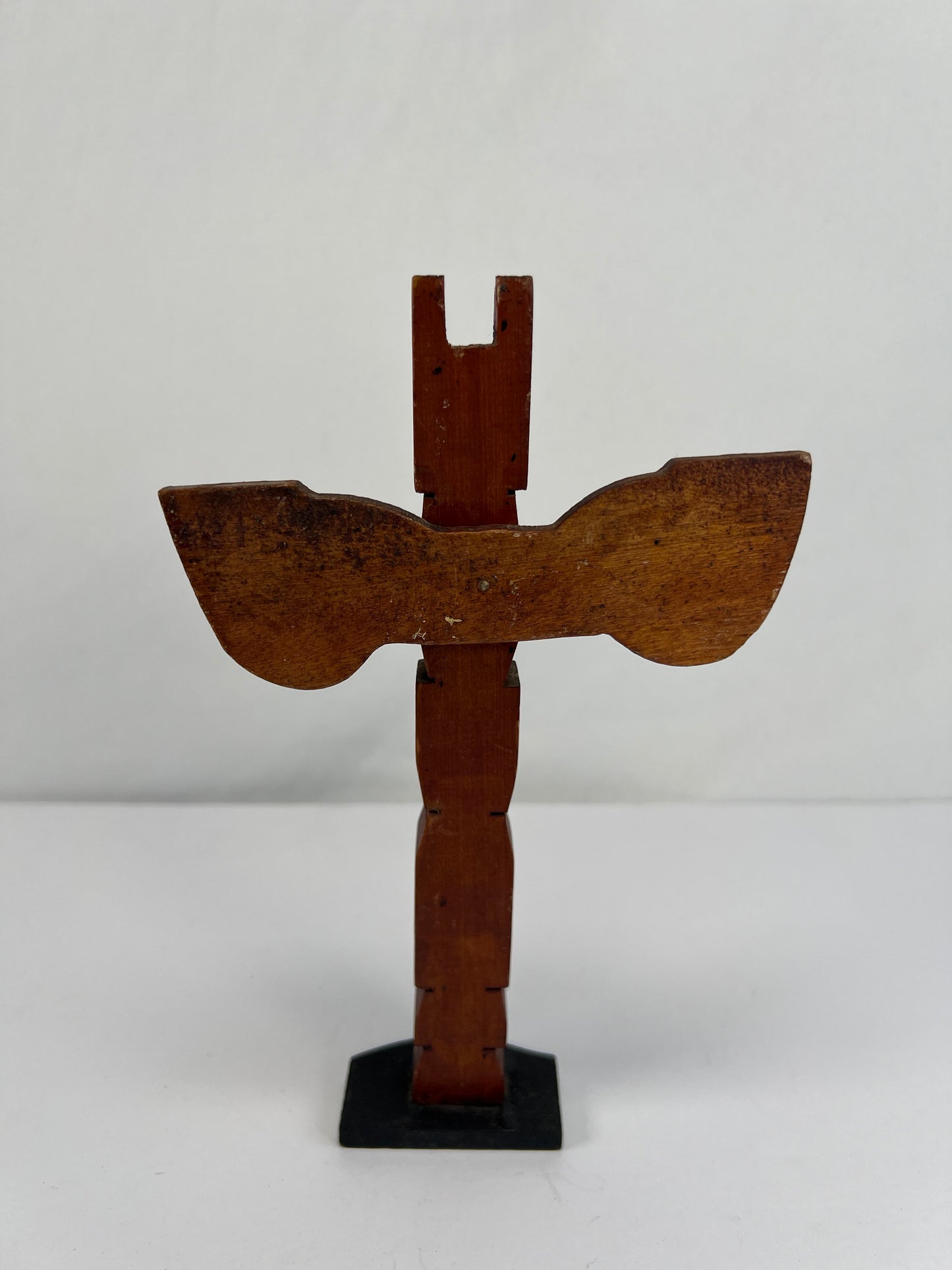 Vintage Souvenir - Hand Carved Totem Pole with Moveable Wings - Made in The Republic of China - 8"