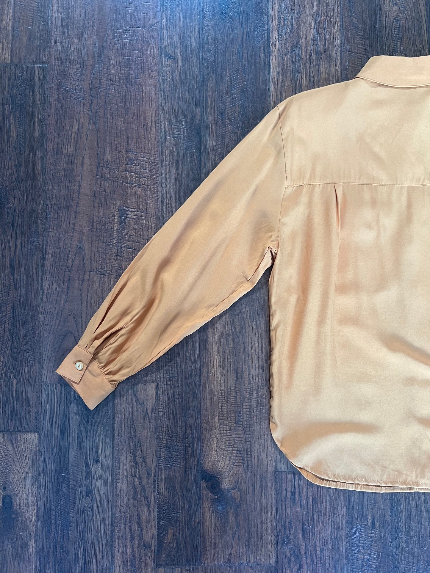 Vintage Clothing - Long Sleeve Blouse - Mustard Yellow - Medium - Alice Stuart