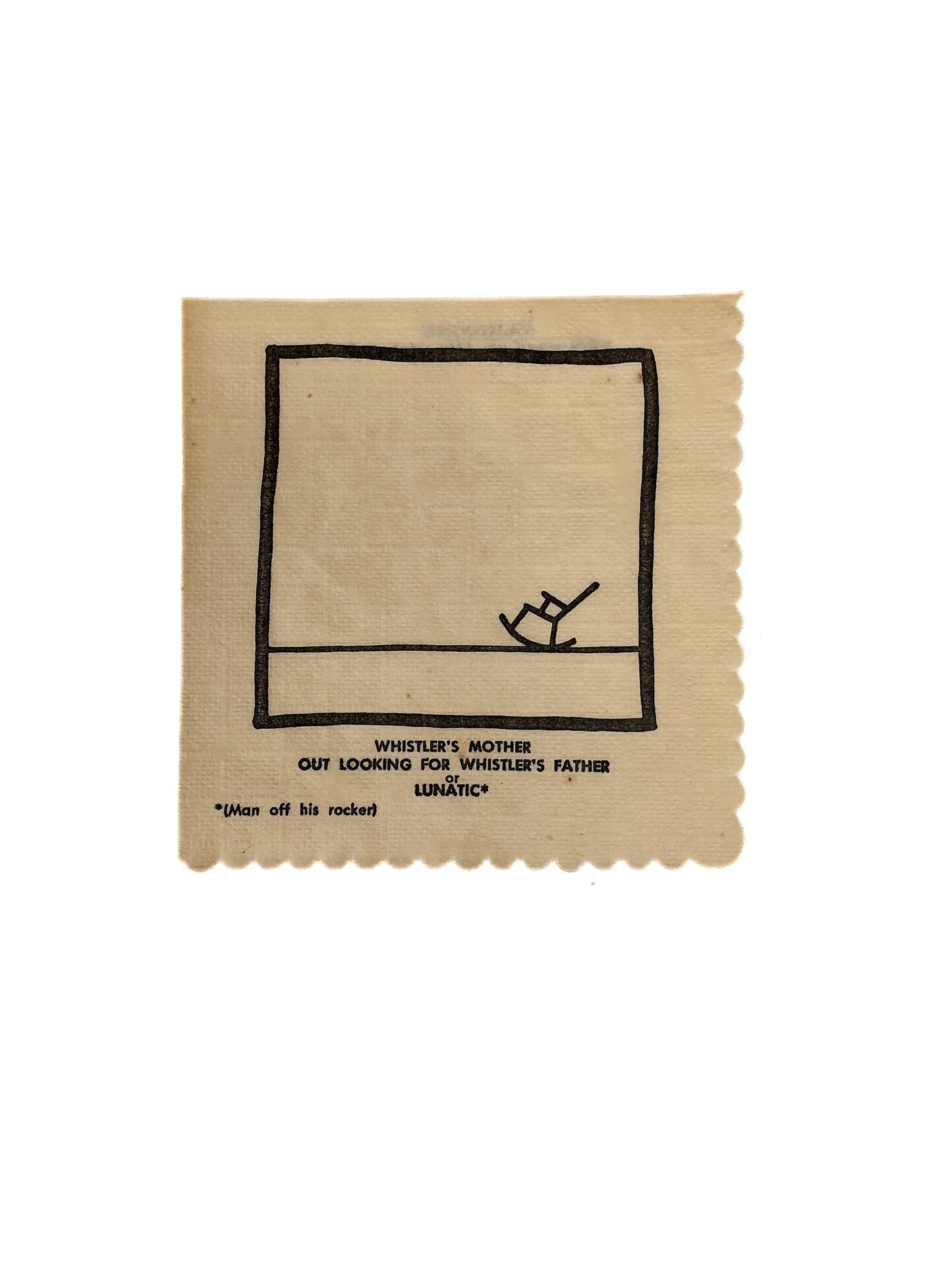 Vintage Cocktail Napkins - Droodles - Roger Price - 1953