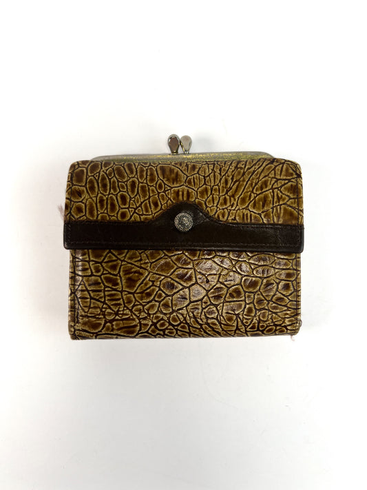 Vintage Wallet - Embossed Leather Bifold - Brown Cowhide - Rolfs