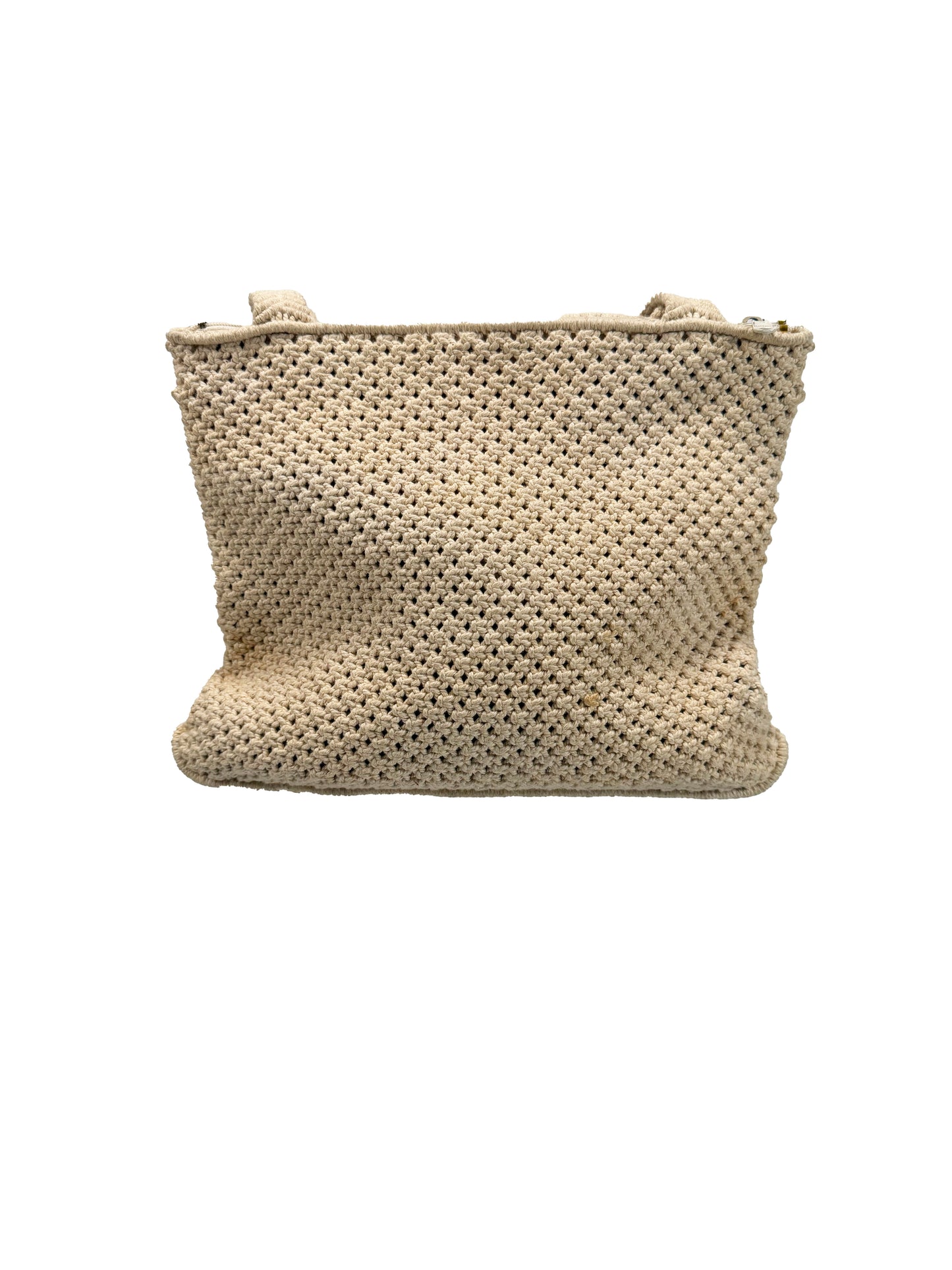 Vintage Purse - Jute Crocheted Shoulder Bag