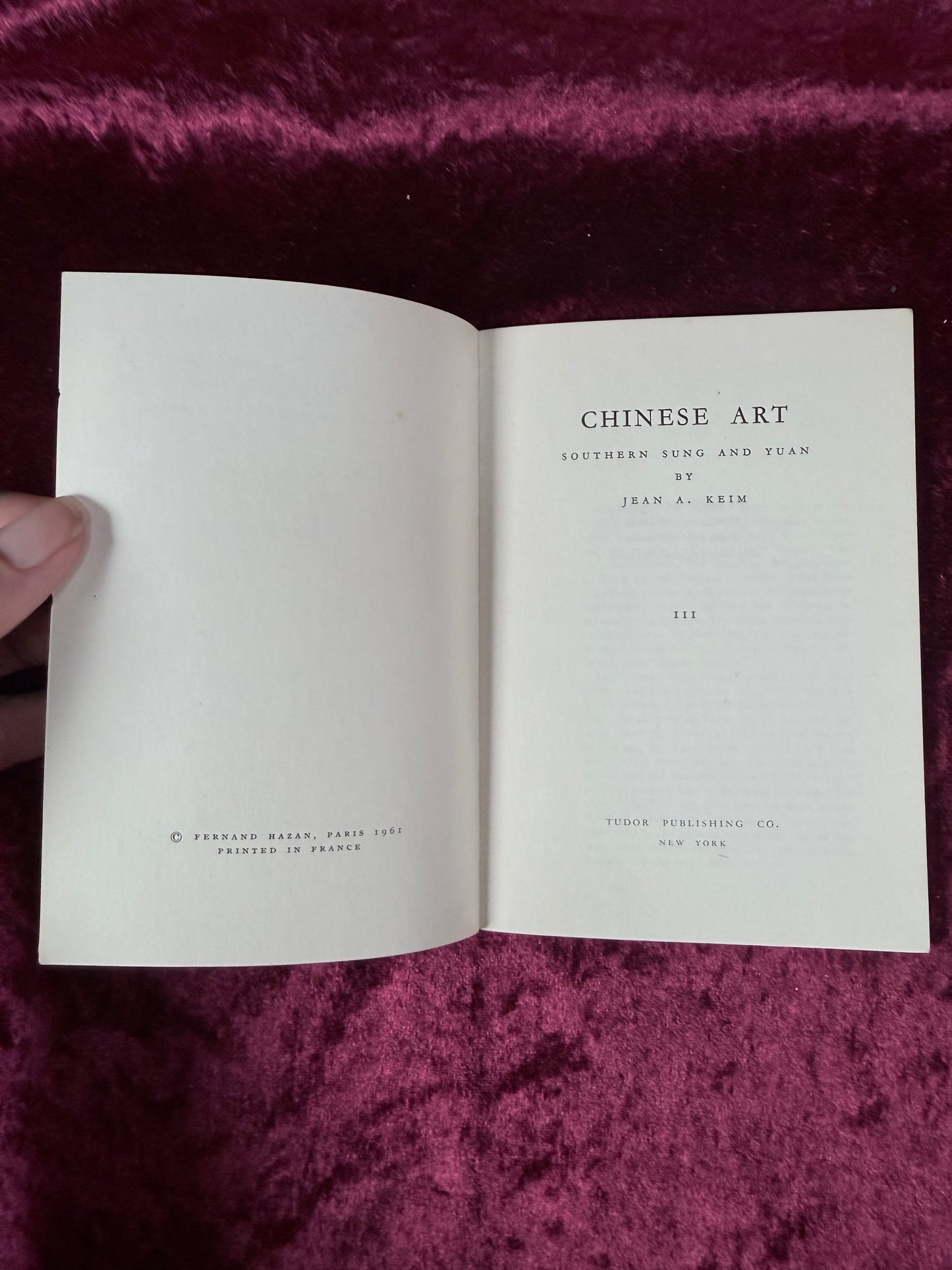 Vintage Chinese Art III Southern Sung and Yuan by Jean A. Keim 1961 Paperback
