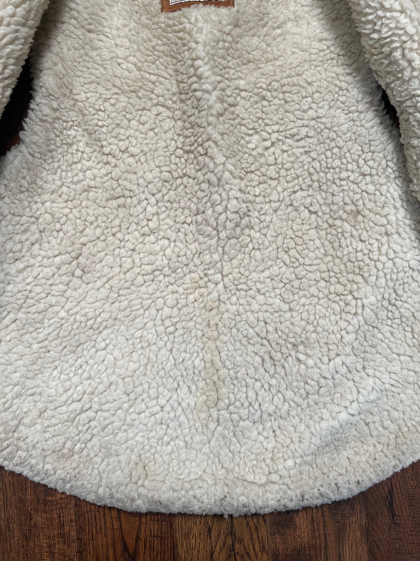 Vintage Clothing - Suede Sherpa Lined Vest - Tan - Baja California - Medium