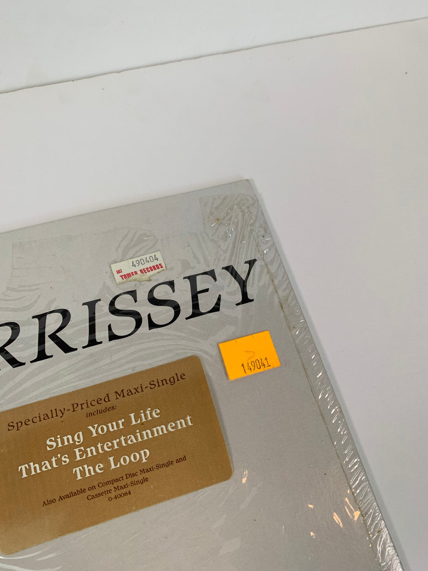 Vintage 12" Vinyl Record - Morrissey - Sing Your Life