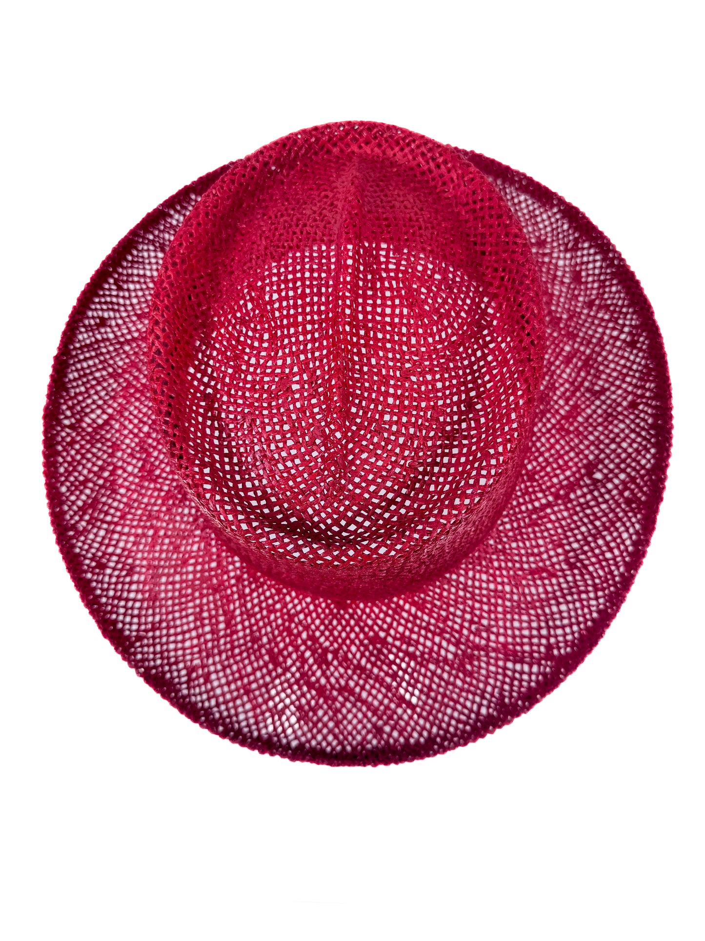 Vintage Hat - Red Straw Cowboy Hat