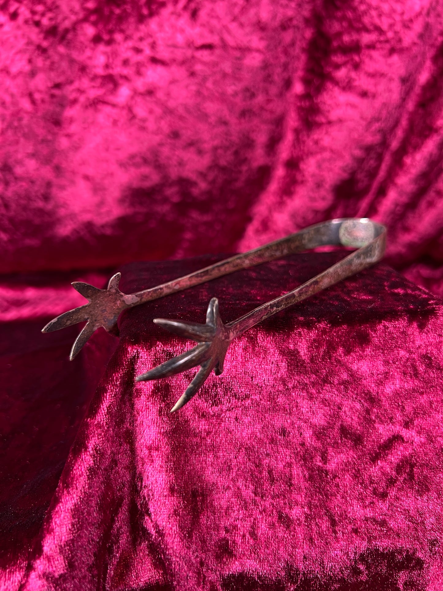 Vintage Kitchen - Sugar Cube Tongs - Dragon Claws - Silver Plate - Leonard EPNS