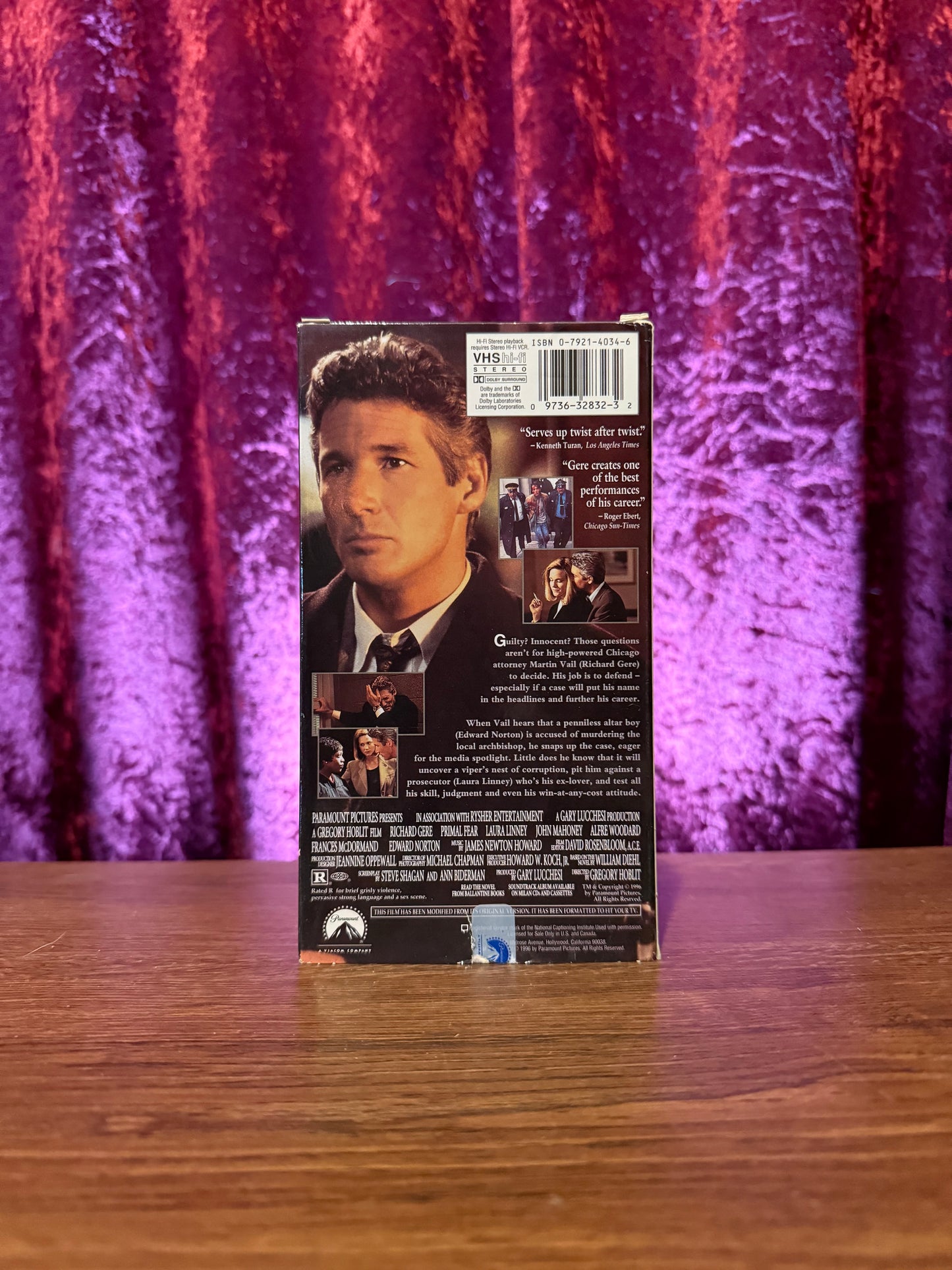 VHS - Primal Fear - 1996