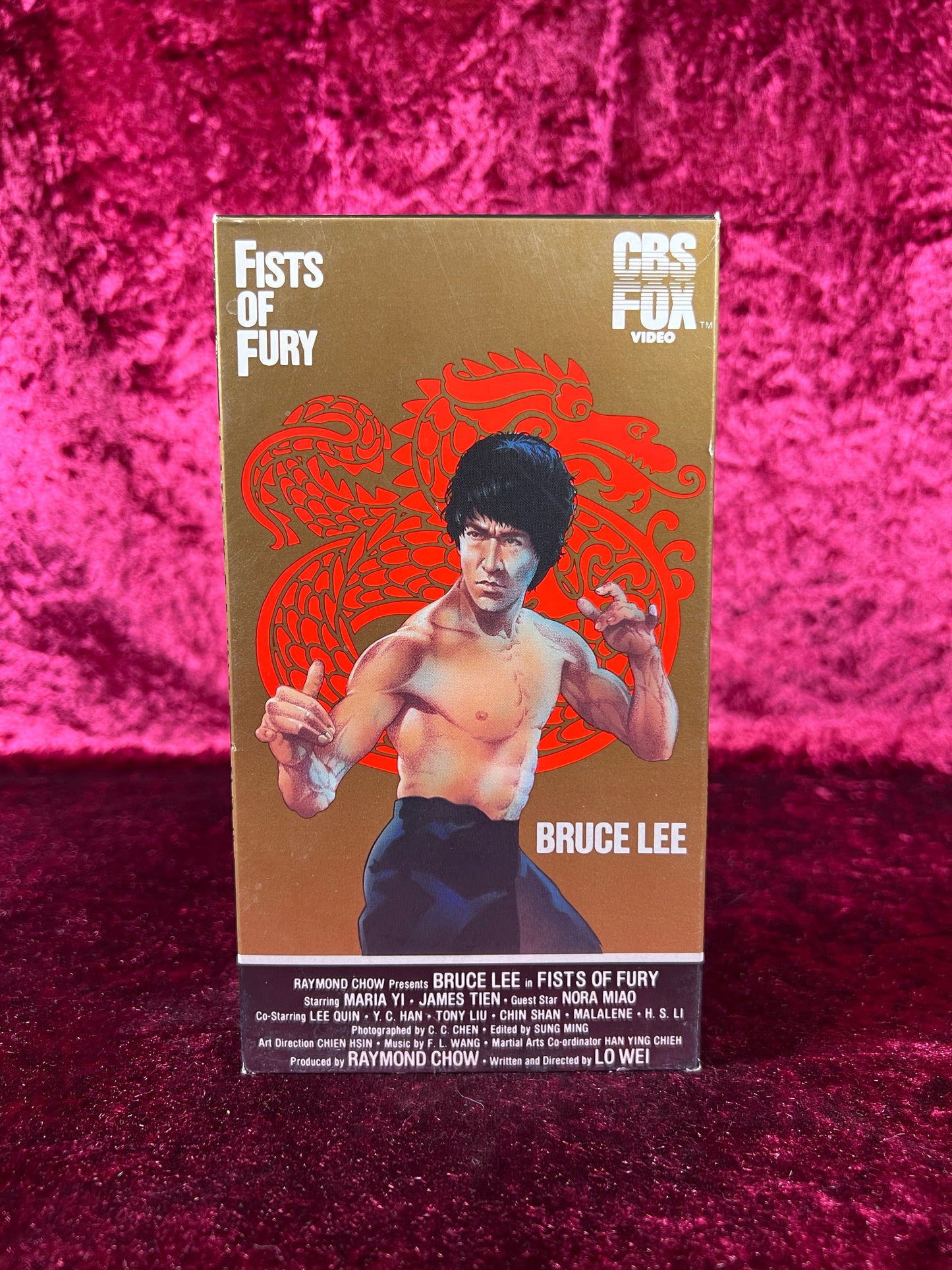 VHS - Bruce Lee in Fists Of Fury - 1971