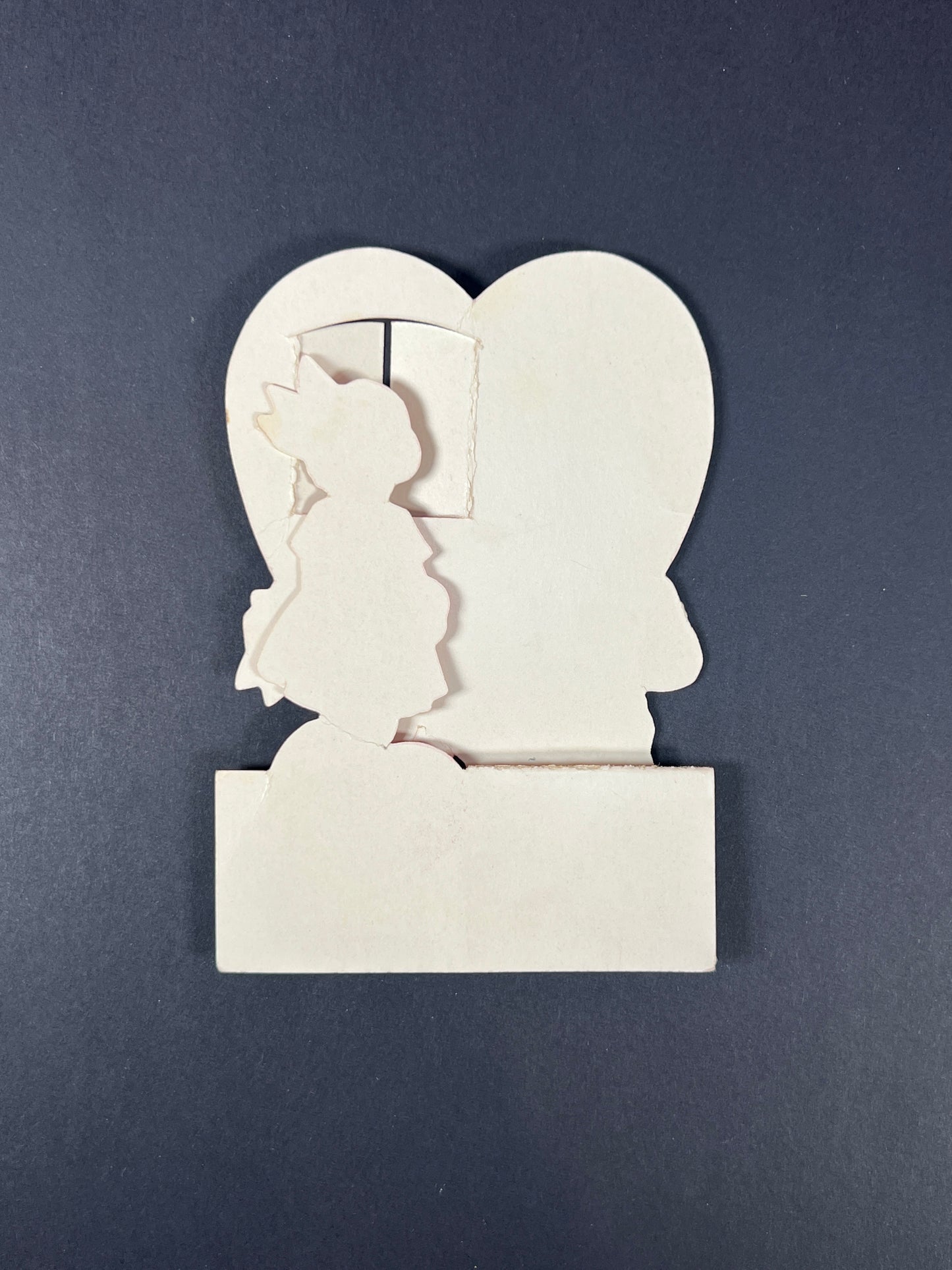 Vintage Ephemera - Mechanical Valentine’s Day Card - Open My Window - Made In USA