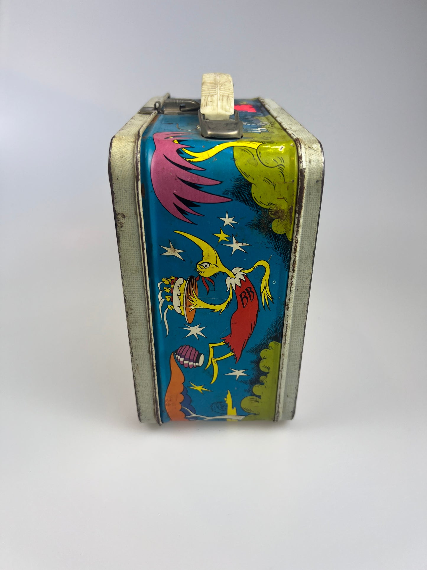 Vintage Metal Lunchbox - The World of Dr. Seuss - Cat in the Hat - 1970 | No Thermos