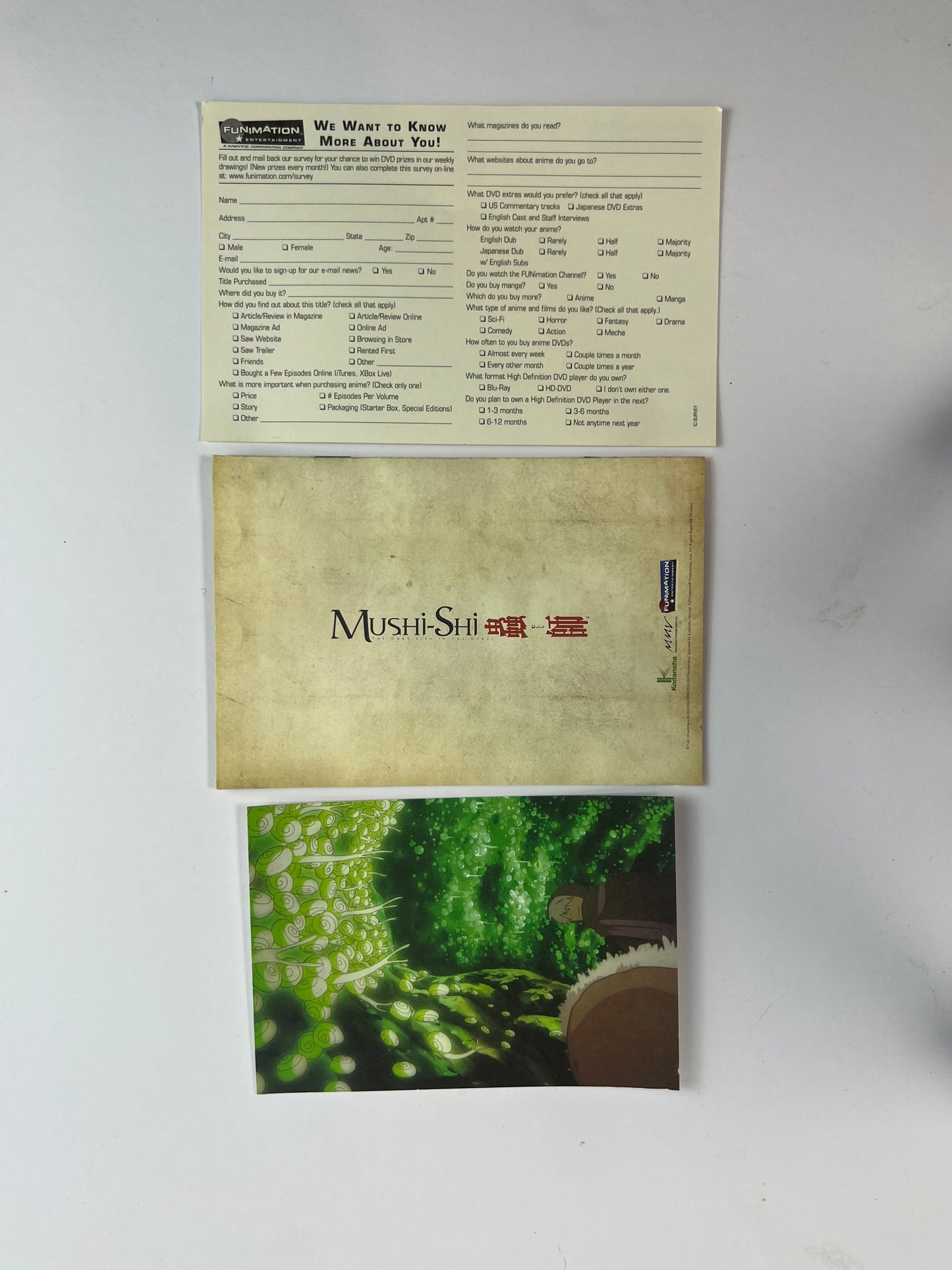 DVD - Mushi-Shi - Volume 5 - Extra Features - English Version - Funimation - 2008