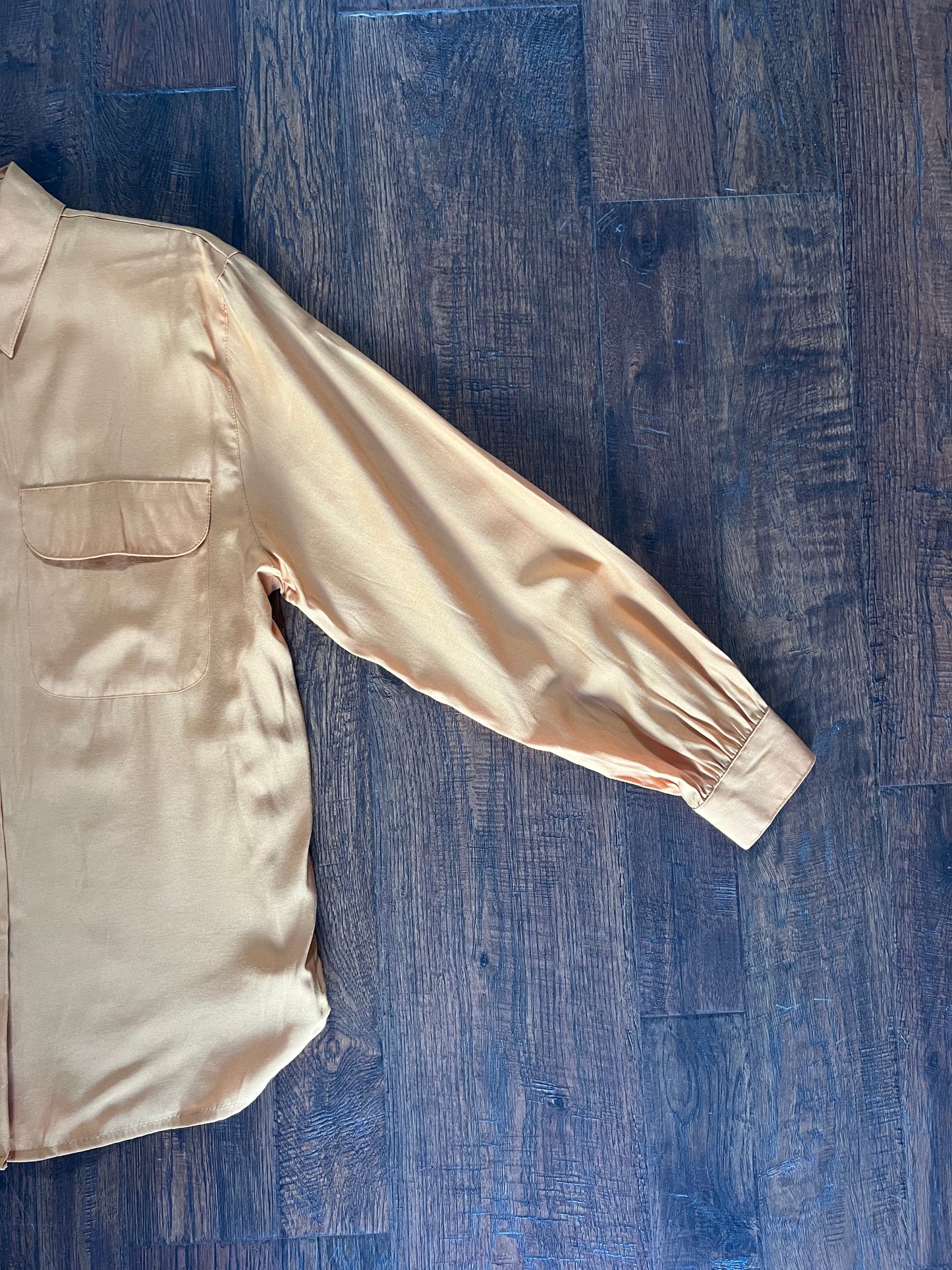 Vintage Clothing - Long Sleeve Blouse - Mustard Yellow - Medium - Alice Stuart