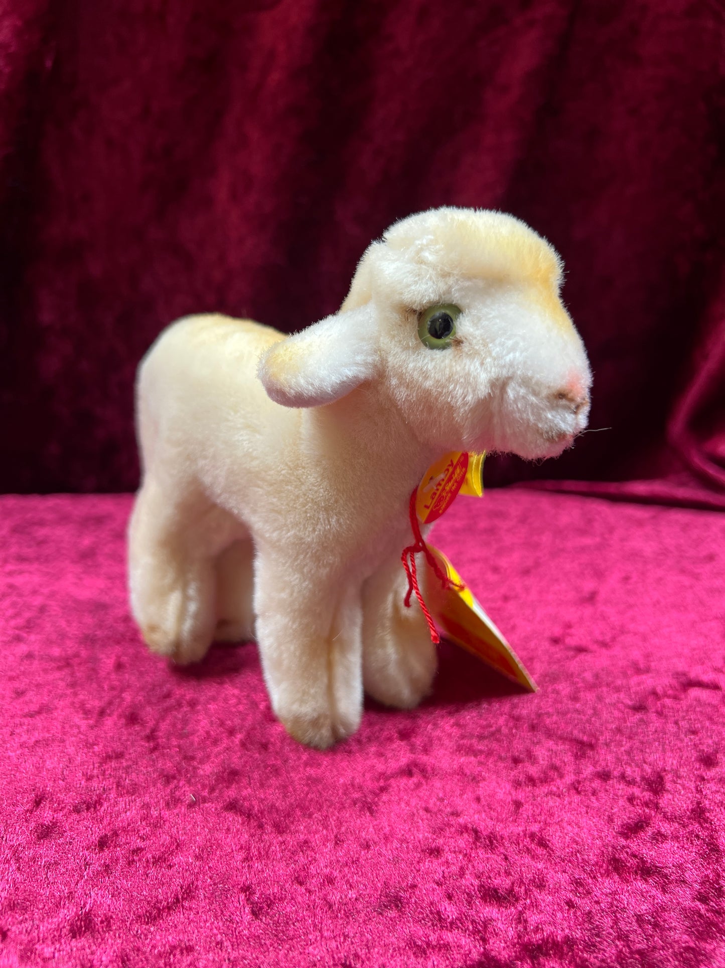 Vintage Collectibles - Miniature Stuffed Toy - Lamby the Lamb - 1527/12 - Steiff