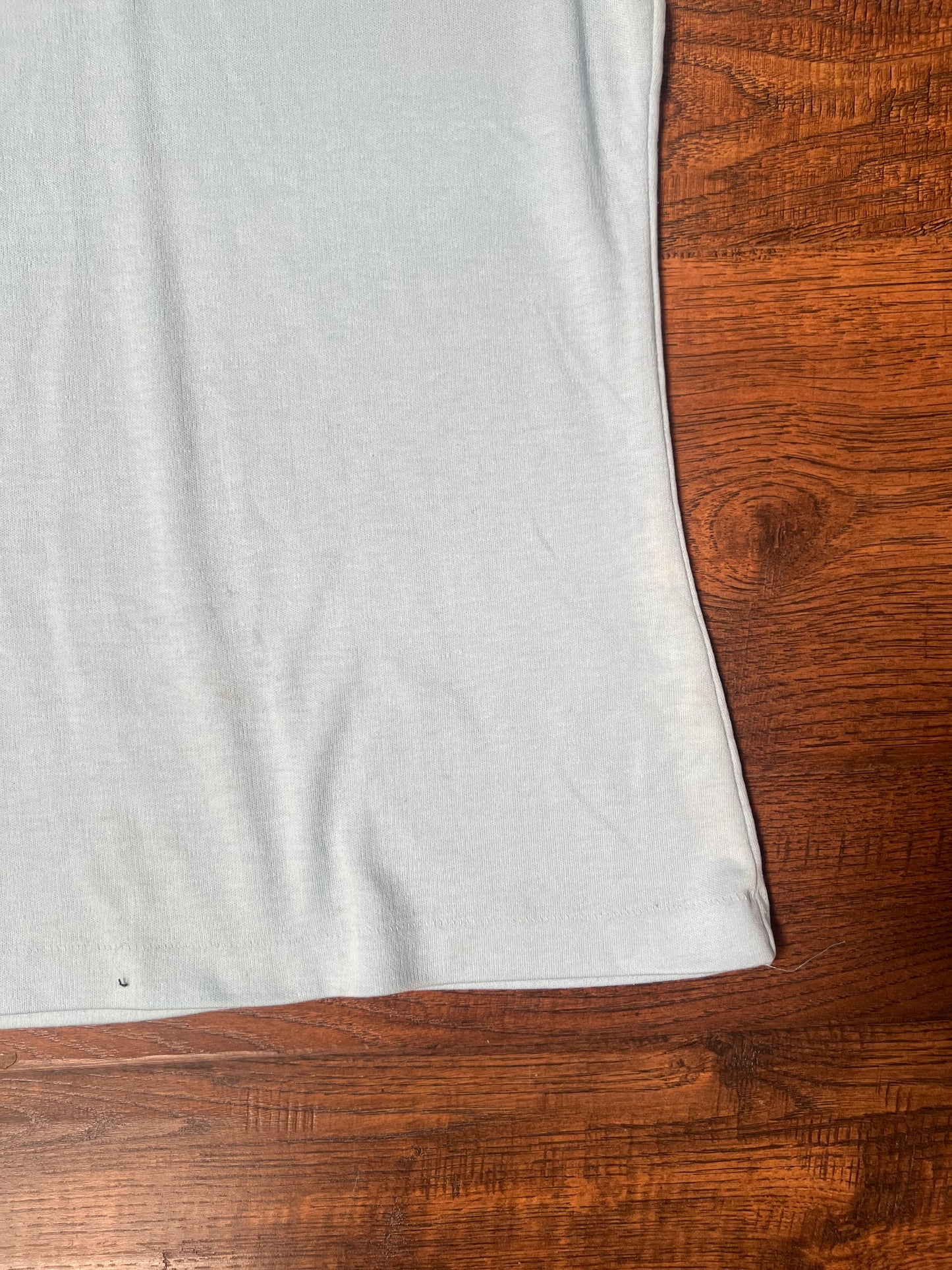 Vintage Clothing - Short Sleeve Polo Shirt - Baby Blue and White - Medium - Adidas