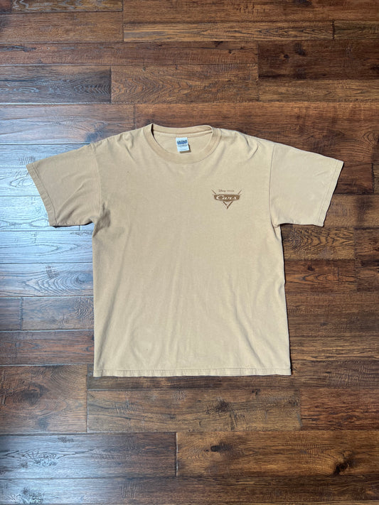 Vintage Clothing - Crew T-Shirt - Cars - Disney Pixar - Tan - Large - Gildan