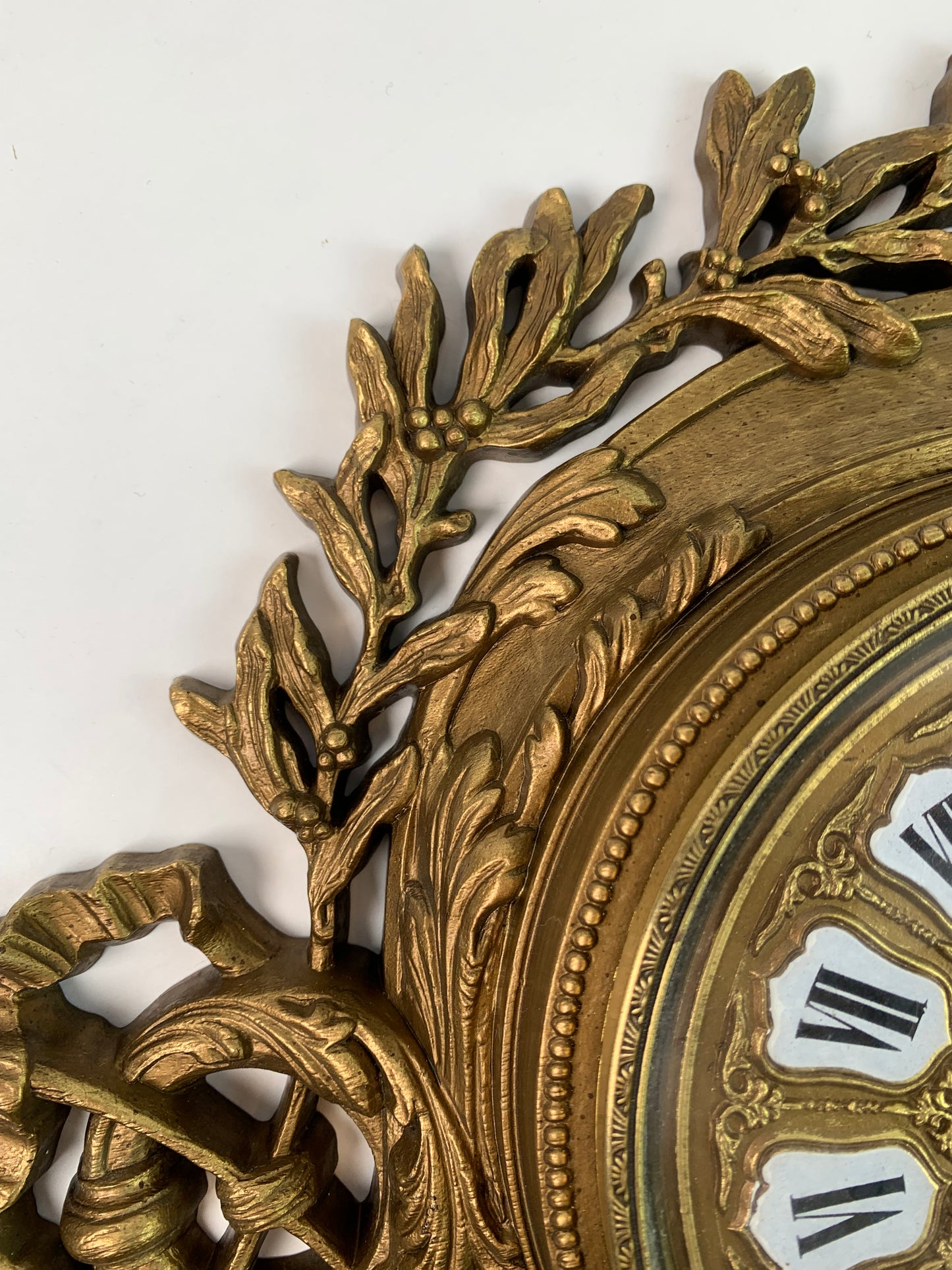 Vintage Wall Decor - Ornate Hollywood Regency Clock - Burwood - 1968