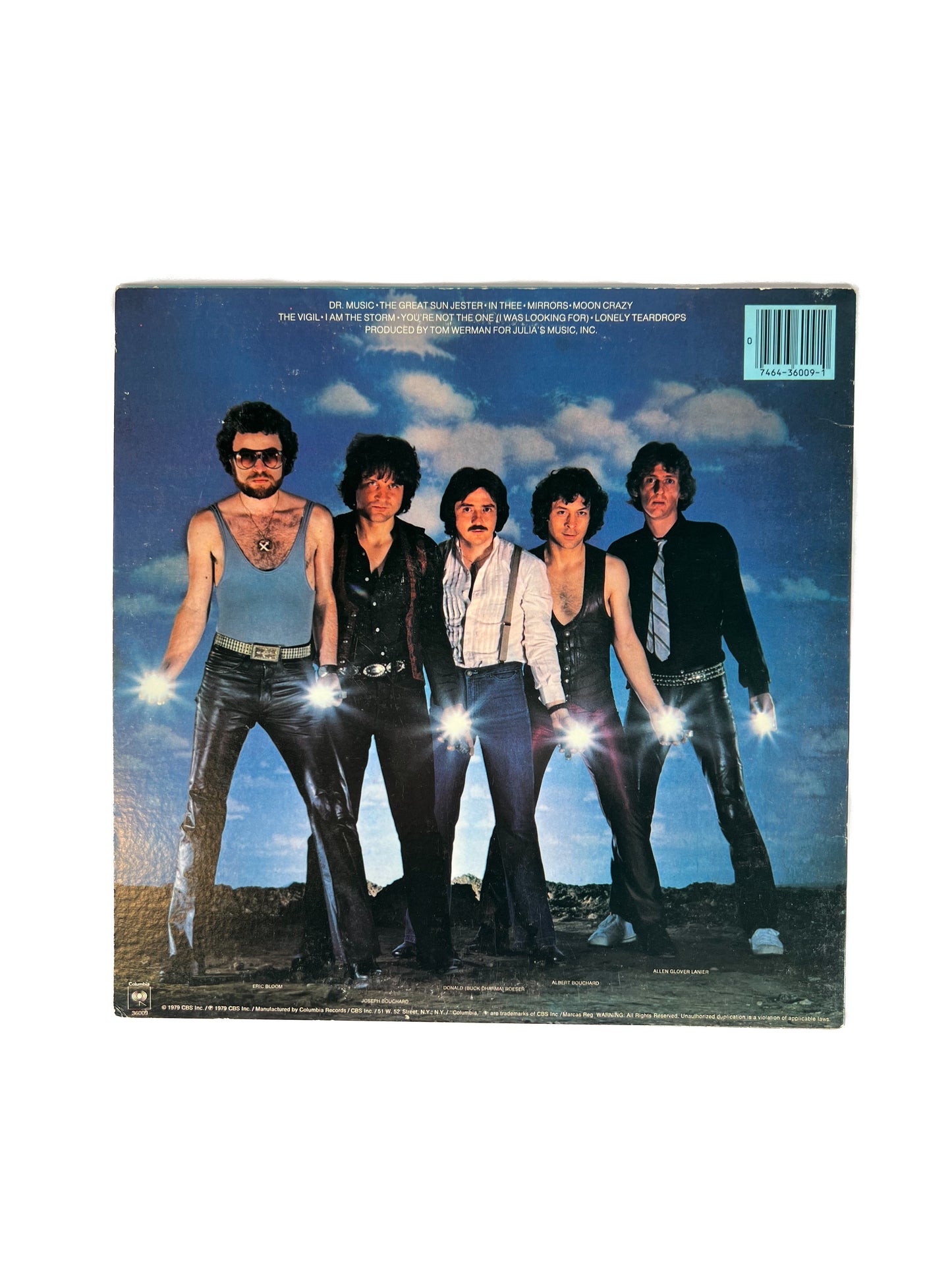 Vintage 12" Vinyl Record - Blue Oyster Cult - Mirrors - Columbia Records - 1979