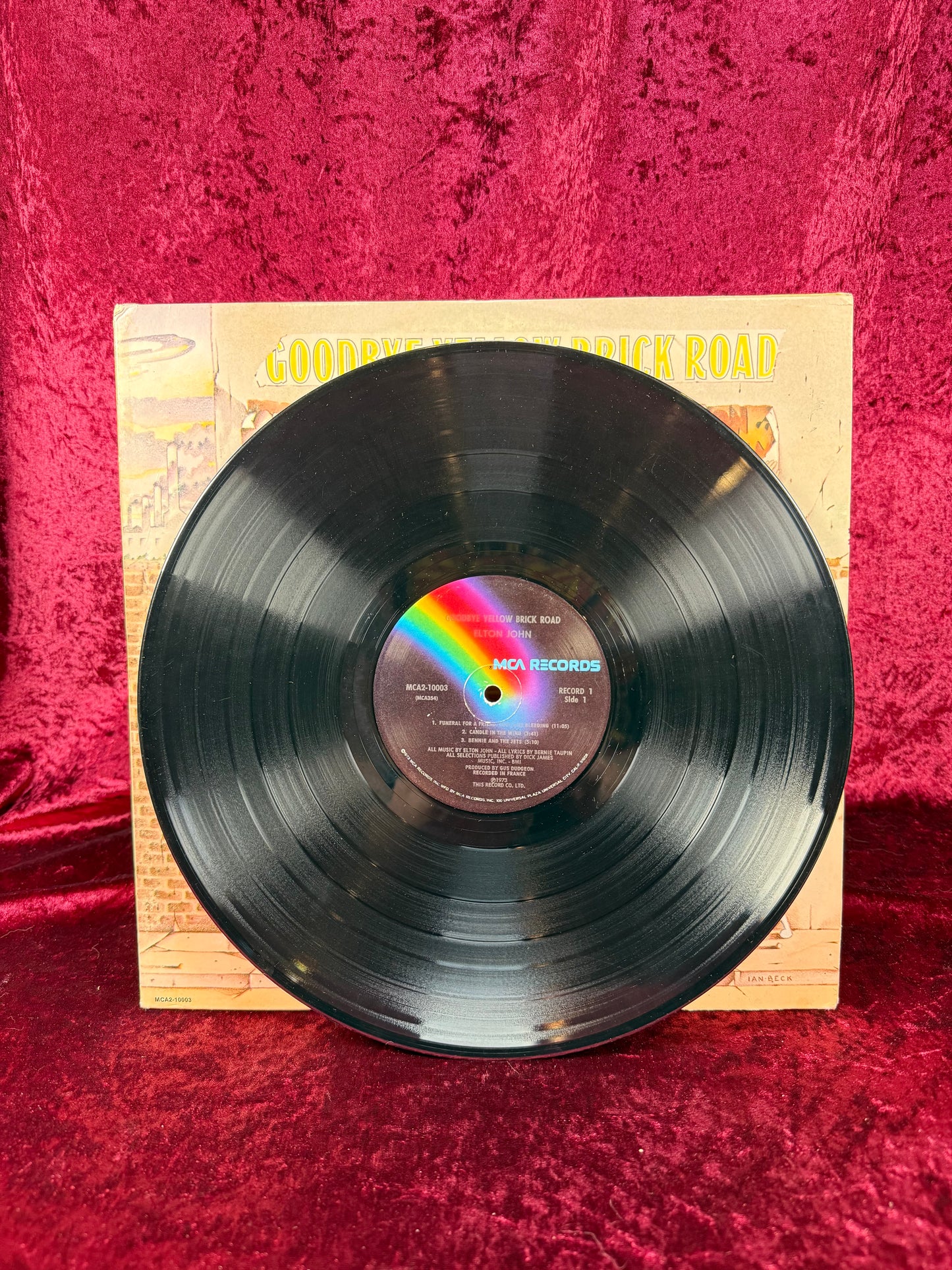 Vintage 12" Vinyl Record - Elton John - Goodbye Yellow Brick Road - MCA Records - 1973