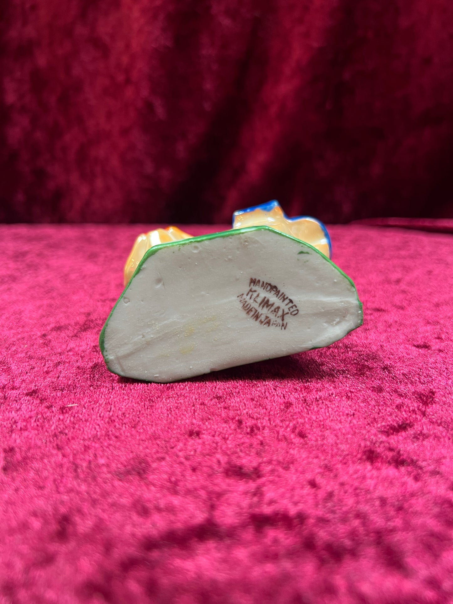 Vintage Home Decor - Porcelain Lustreware Ashtray - Cubist French Bulldog - Klimax - Made In Japan