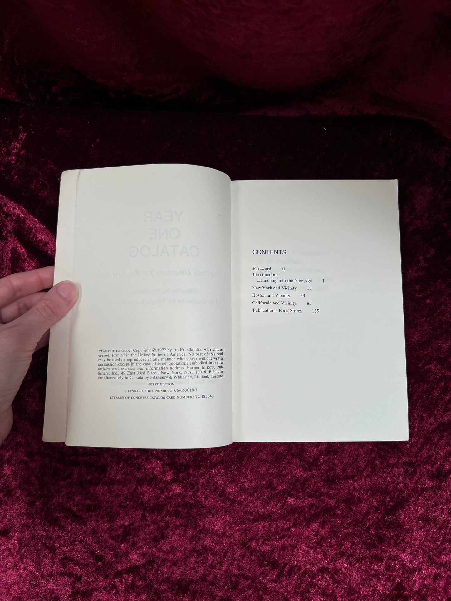 Vintage Paperback Book - Year One Catalog - Ira Friedlander - Harper & Row 1972