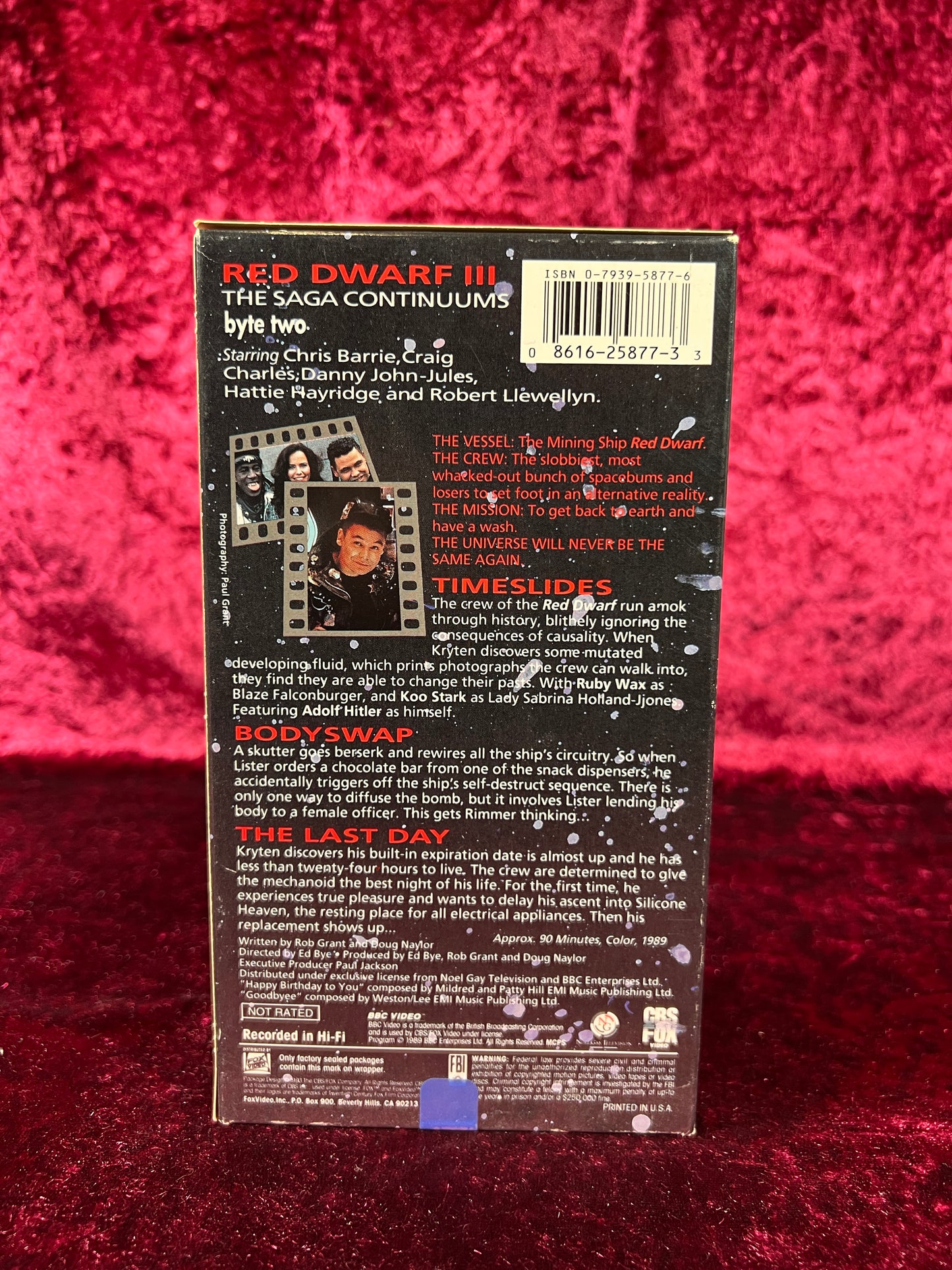 VHS - Red Dwarf III: Timeslides Byte Two - 1989