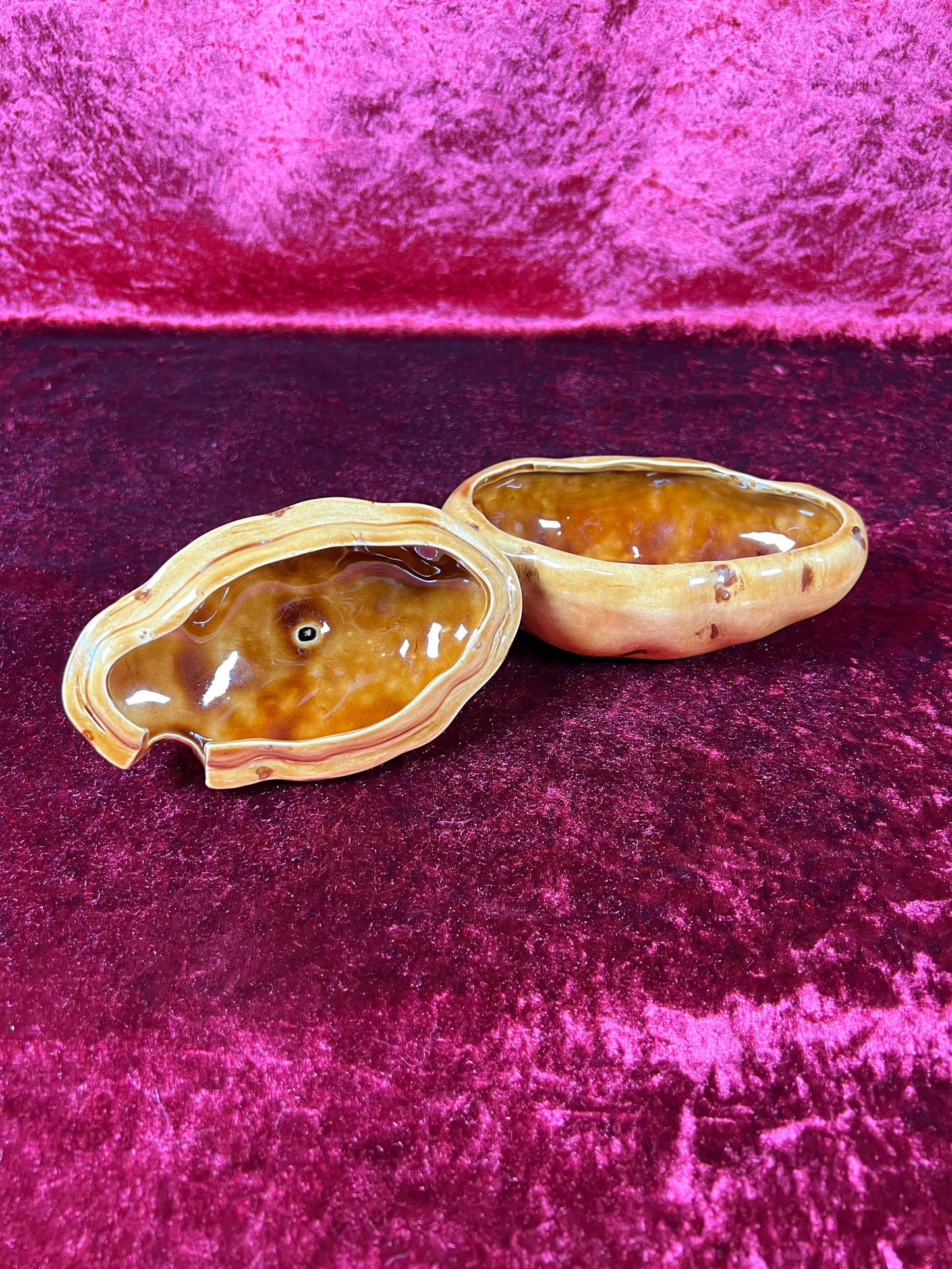 Vintage Kitchen - Ceramic Lidded Sour Cream Boat - Potato - 1984