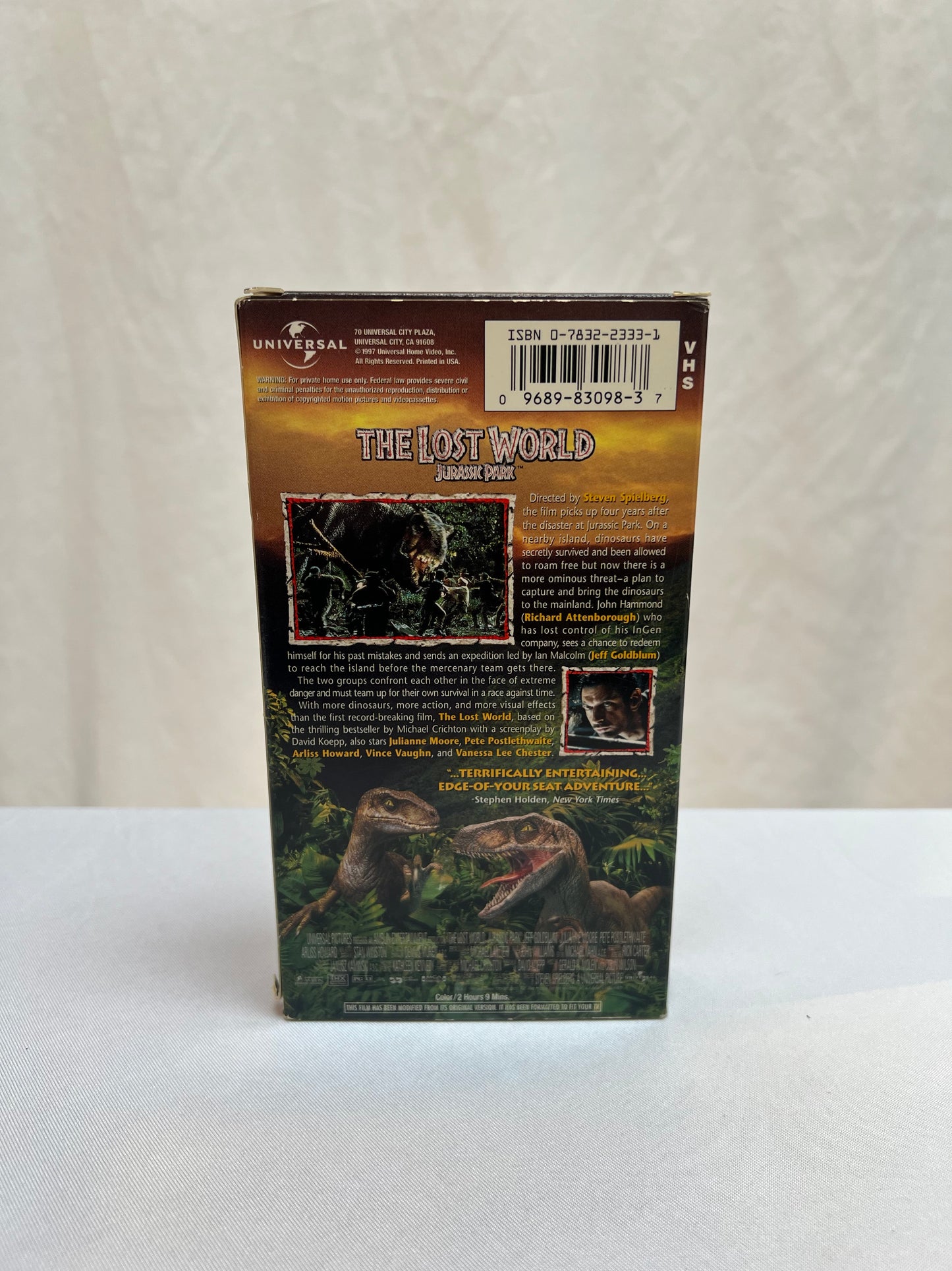 VHS - Jurassic Park The Lost World- 1997