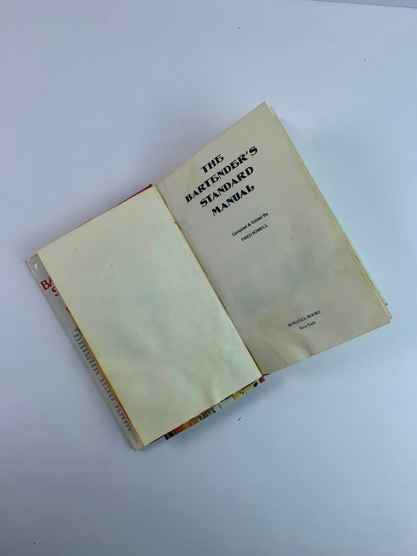 Vintage Books - The Bartender’s Standard Manual - Fred Powell - 1971