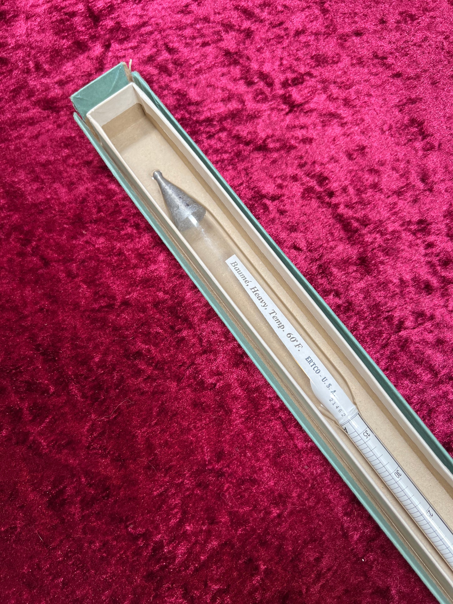 Vintage Oddities - Laboratory Thermometer / Hydrometer - Ertco U.S.A.